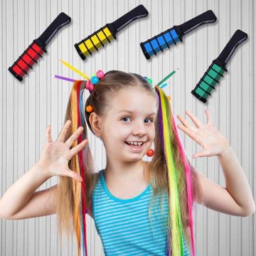 PRECORN Haarkreide Temporäre Haarfarben für Kinder Mädchen Fasching Geburtstag 10 Farben