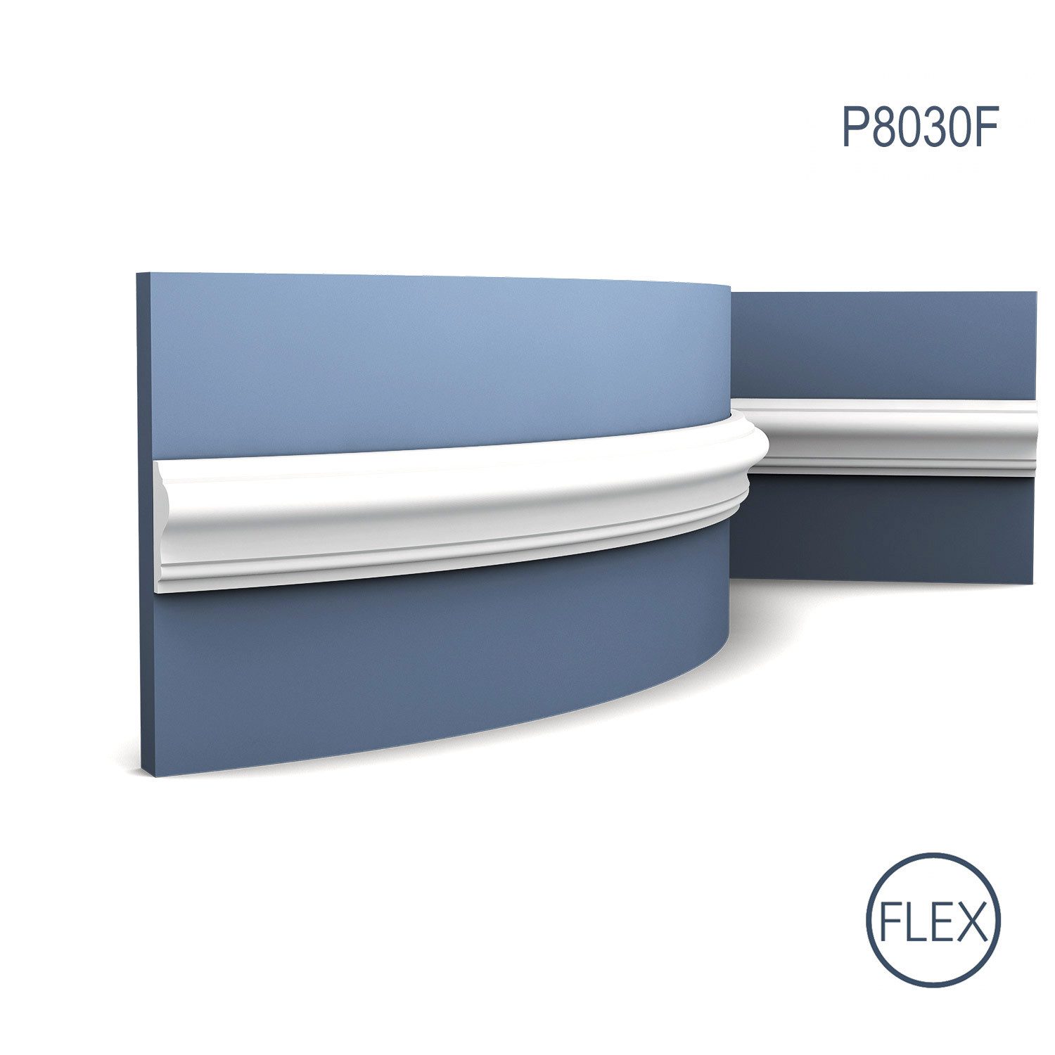 Orac Decor Flexprofil P8030F flexible Wandleiste Friesleiste Stuck Leiste Profil 2 m (Profilleiste, 1-St., Flexible Wandleiste, Stuckleiste, Zierleiste, 2 m), Profilleiste