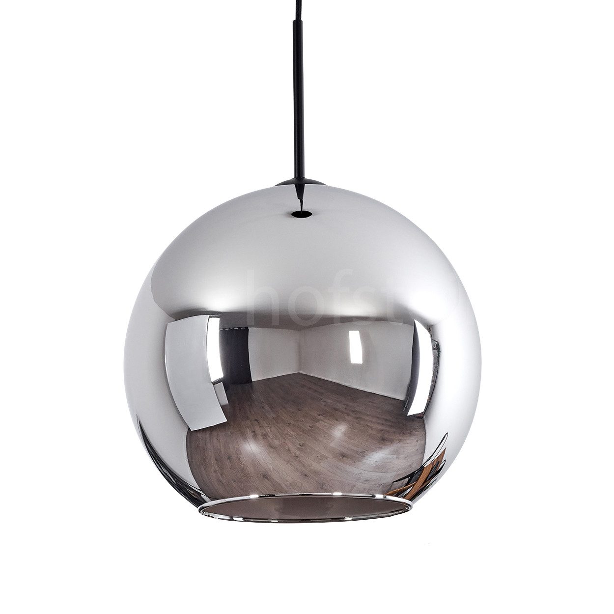 hofstein Hängeleuchte »Cesaro« Vintage Hängelampe aus Metall/Glas in Schwar günstig online kaufen