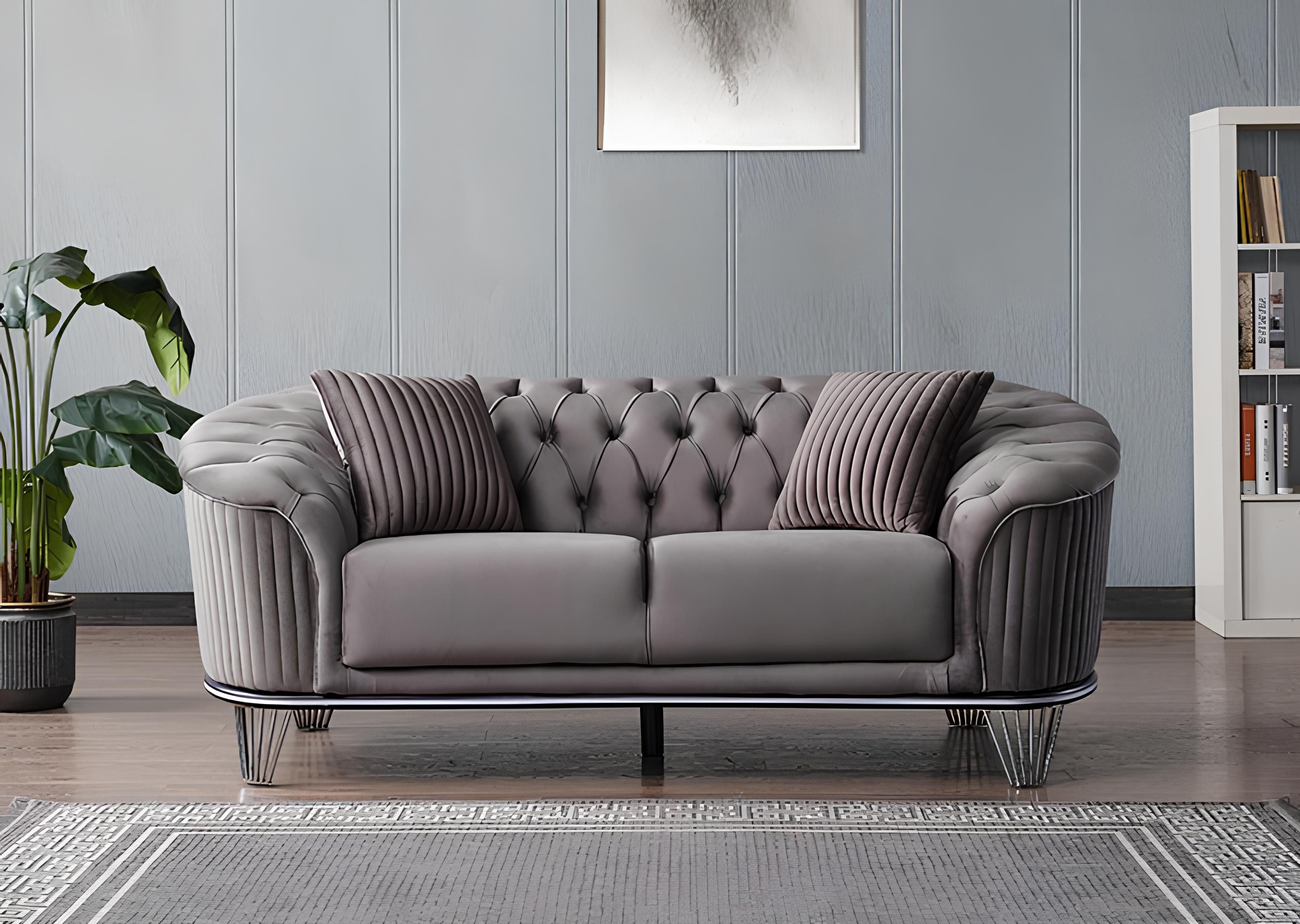 Sofa Hochwertiges modernes 2-Sitzer-Sofa für das Wohnzimmer in luxuriösem
