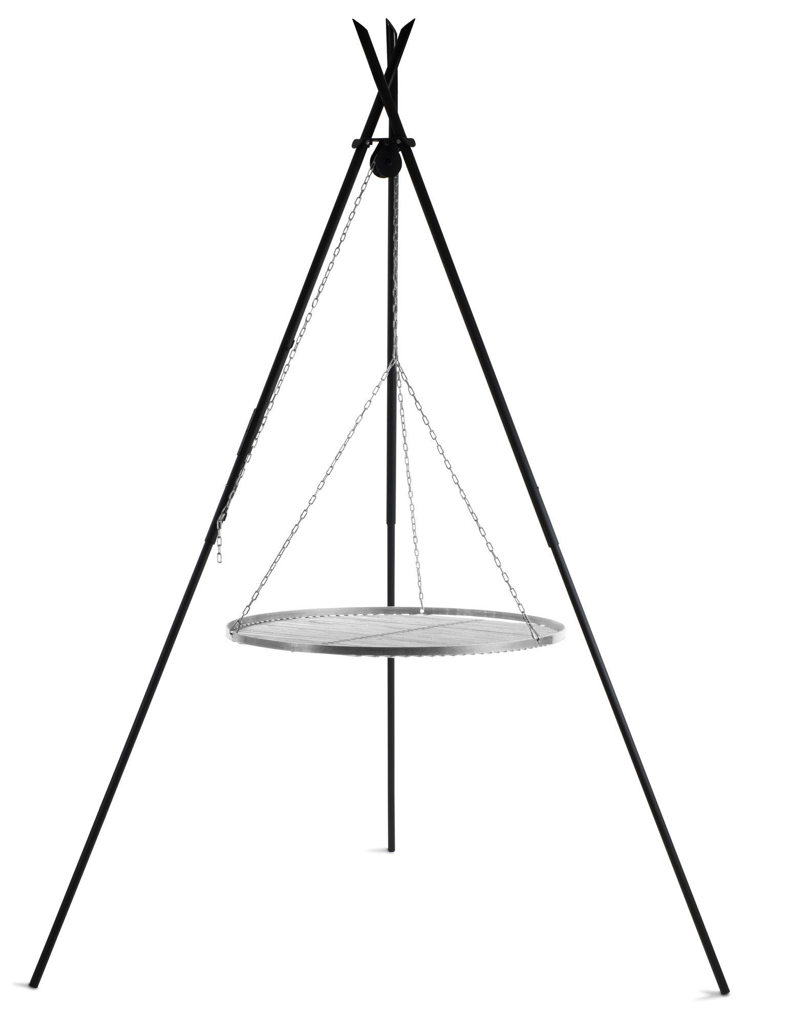 Feuerstelle Premium Schwenkgrill „TIPI“ 210 cm - Grillrost aus