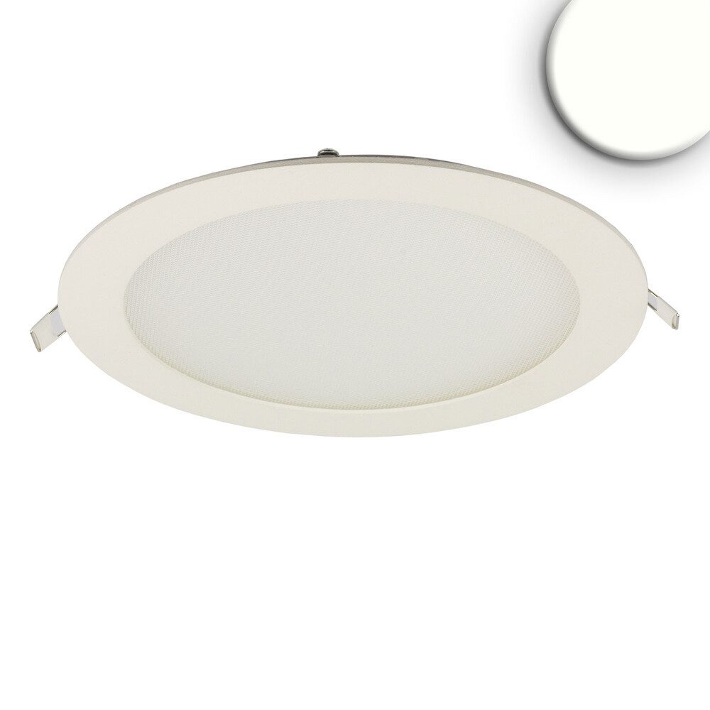 ISOLED Flutlichtstrahler Aludruckguss, weiß, rund, 18W, neutralweiß, 1200lm, IP42, ø225mm, neutralweiß