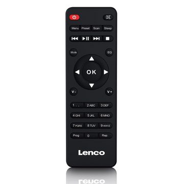 Lenco MC-250BK Internet-Radio (DAB+,FM,Internet, 24 W, Wlan Smart-Radio CD-/MP3-/USB-Player, AUX-Adapt. & 2x 12W Lautsprecher)