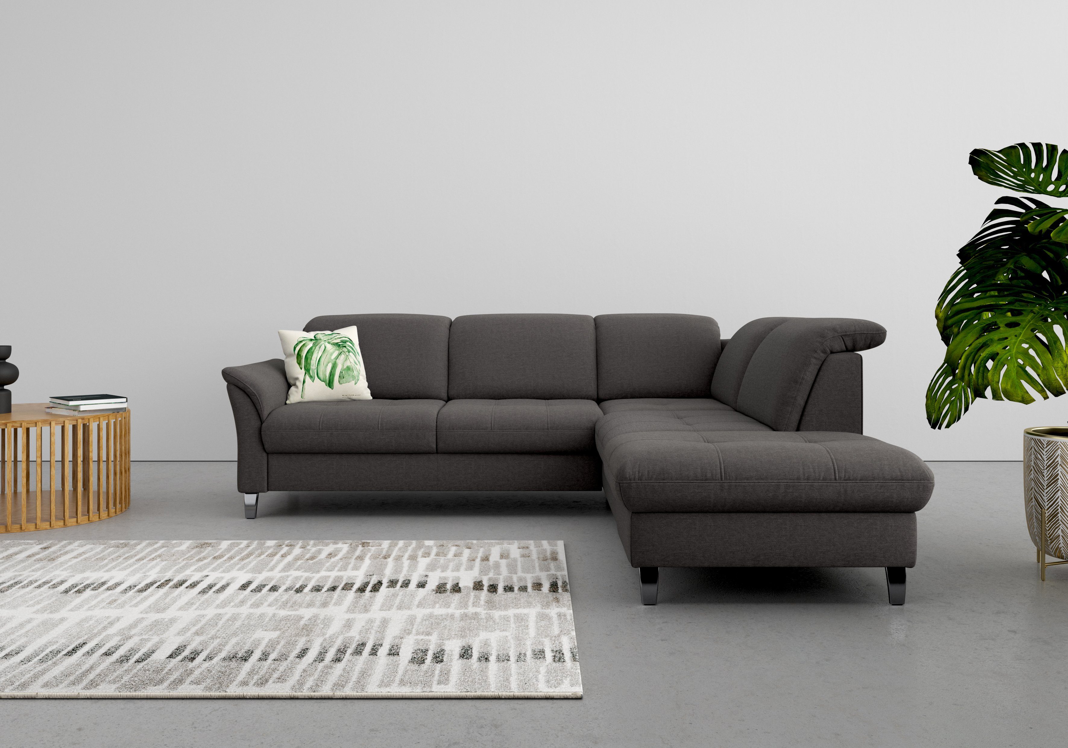 sit&more Ecksofa Maggiore, wahlweise mit Bettfunktion Stauraum und Kopfteilverstellung