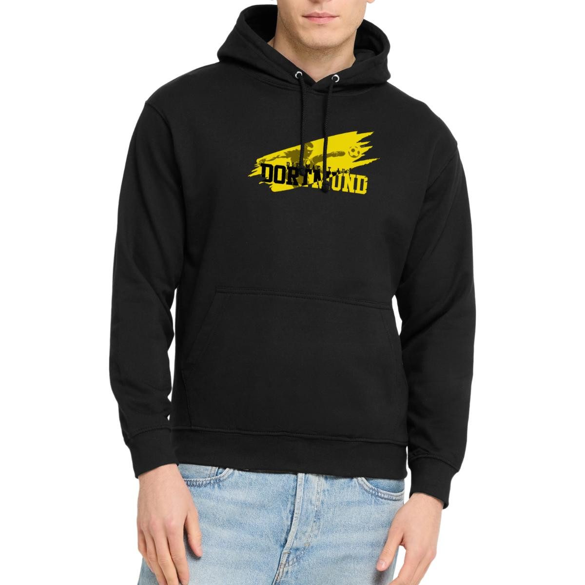 Hoodie Die Macht Aus Dortmund Schwarz-Gelb Fußball Fan Unisex Hoodie