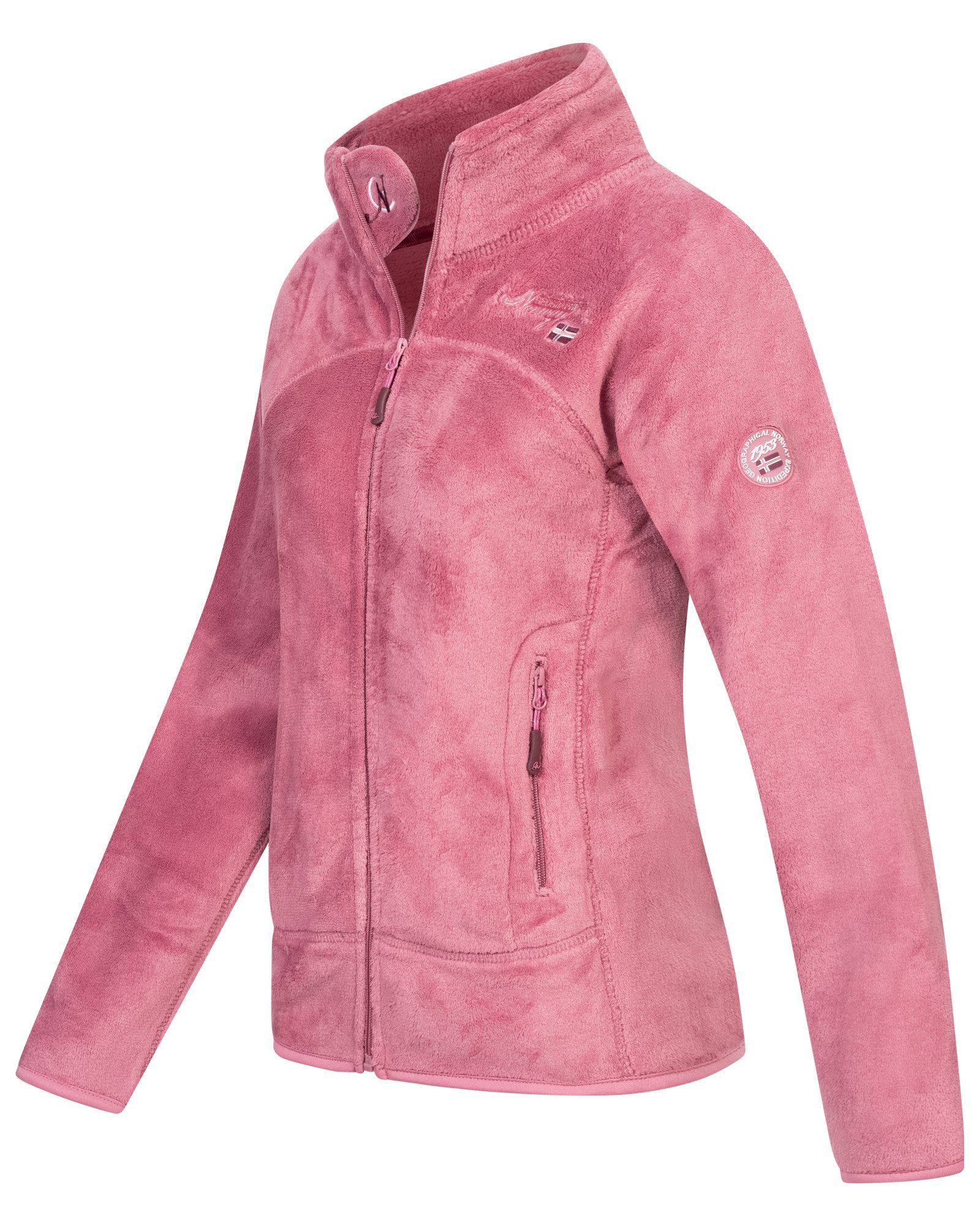Geographical Norway Fleecejacke Damen Teddy Fleece Jacke Herbst Winter Jack günstig online kaufen