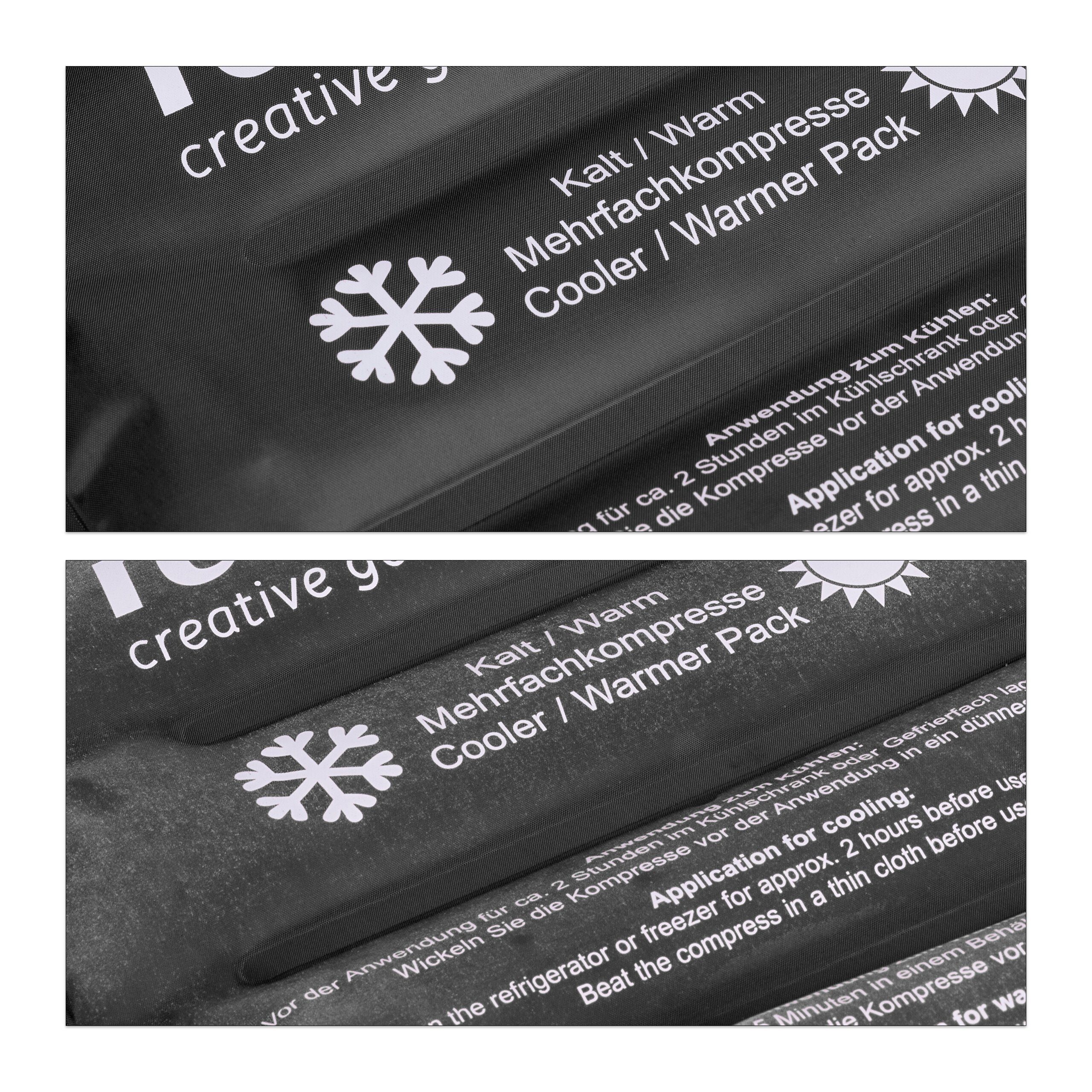 relaxdays Kühlpad Großes Kühlpad in Schwarz