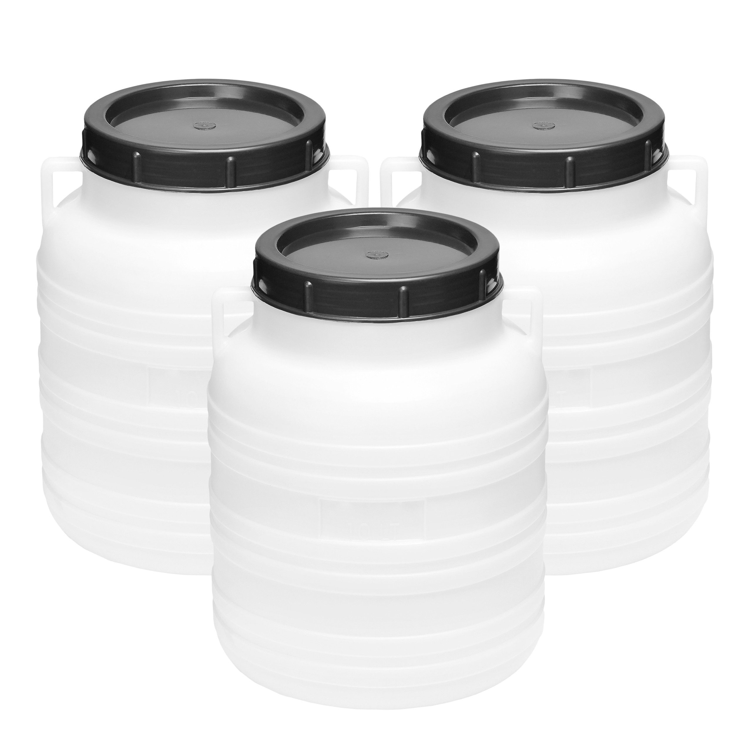 Garronda Regentonne Set 10 Liter Futtertonne BPA-frei Universalfass mit Deckel GD-0120, 10 l, (3-tlg), BPA-Frei