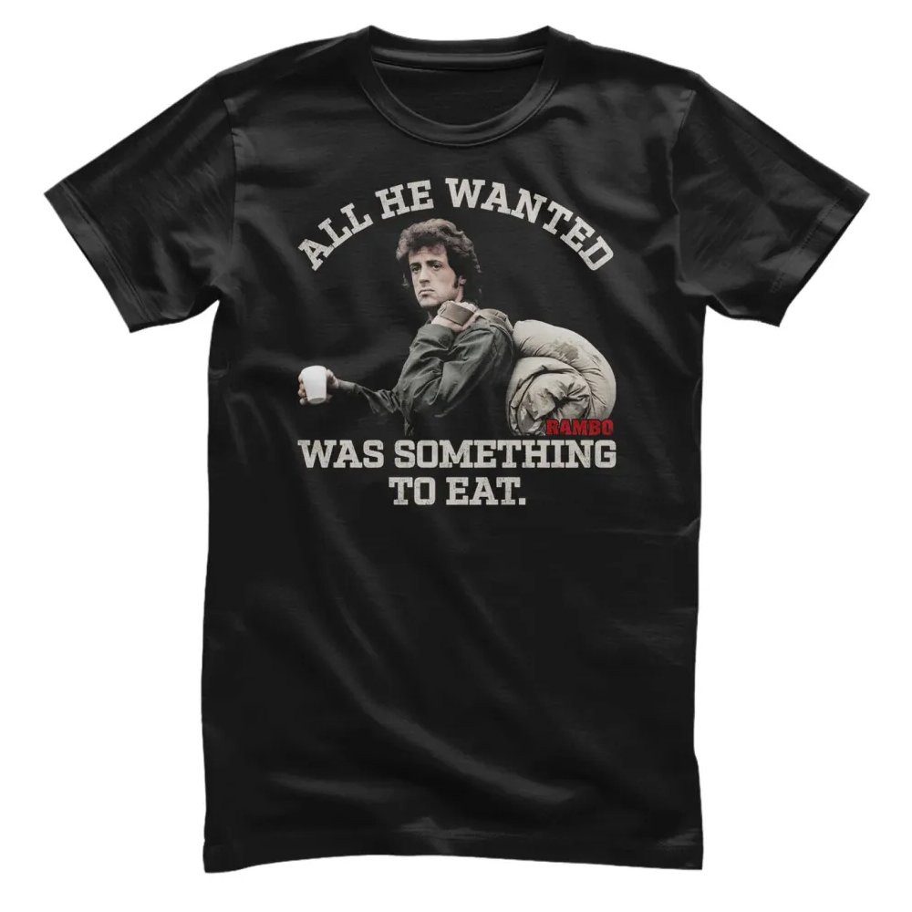 Rambo T-Shirt Something TO Eat T-Shirt