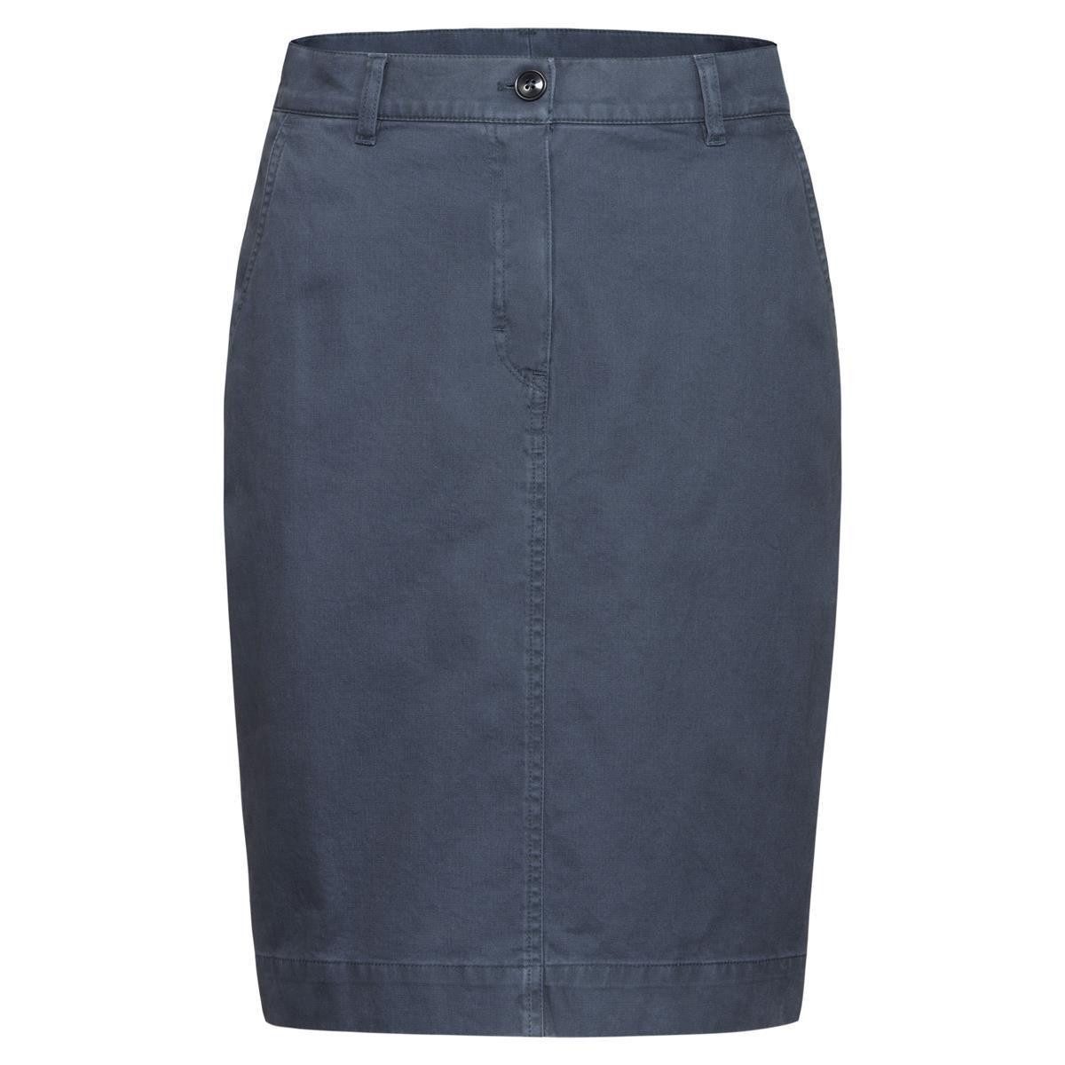 GREIFF Bleistiftrock Greiff Corporate CASUAL Damen Rock Regular-Fit Taubenblau 34