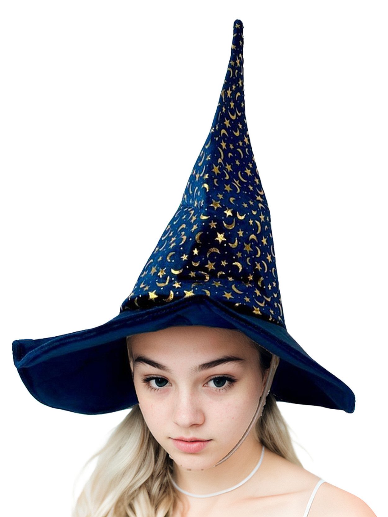 Wehrfritz by HABA Hexen-Kostüm Hexenhut Kinder Damen Zauberer Hut Fasching Karneval Kostüm, gold, Hochwertige Qualität von HABA
