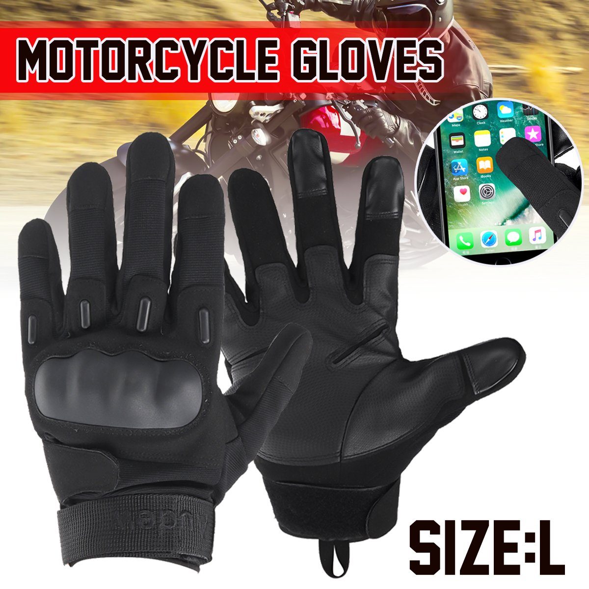 ELEGIANT Motorradhandschuhe Handschuhe: Sicherheit, Komfort besonders und sicher winddichtig, Stil! wasserabweisend und