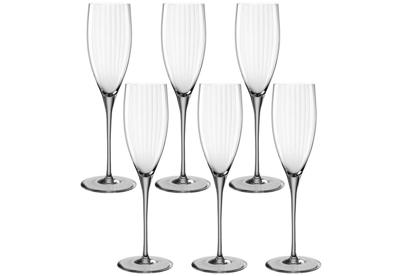 LEONARDO Sektglas POESIA, 6-tlg., Kristallglas, 250 ml, 6-teilig