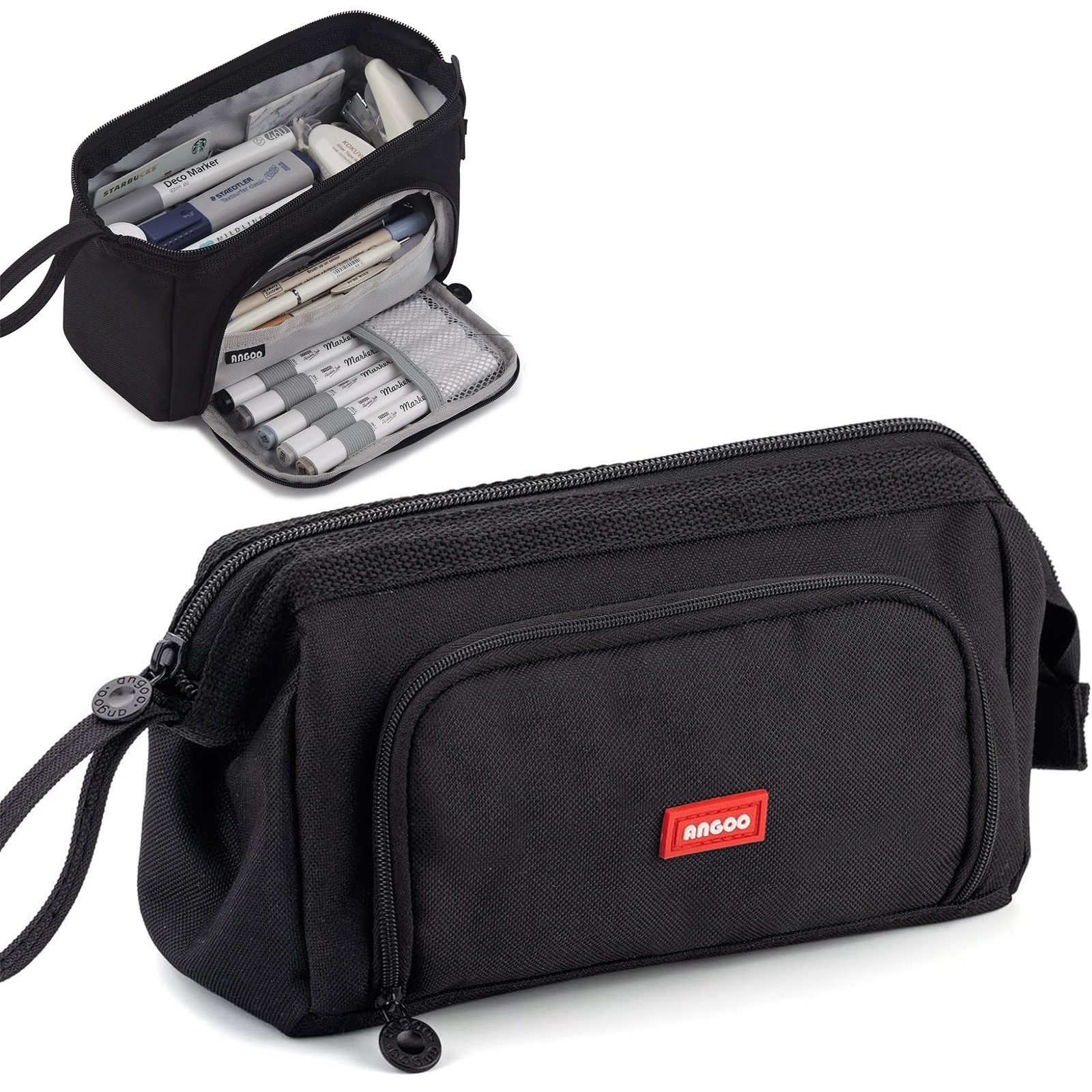 REDOM Federmäppchen Groß Stifteetui Schüler Mäppchen Canvas Etui, (Große Ka günstig online kaufen