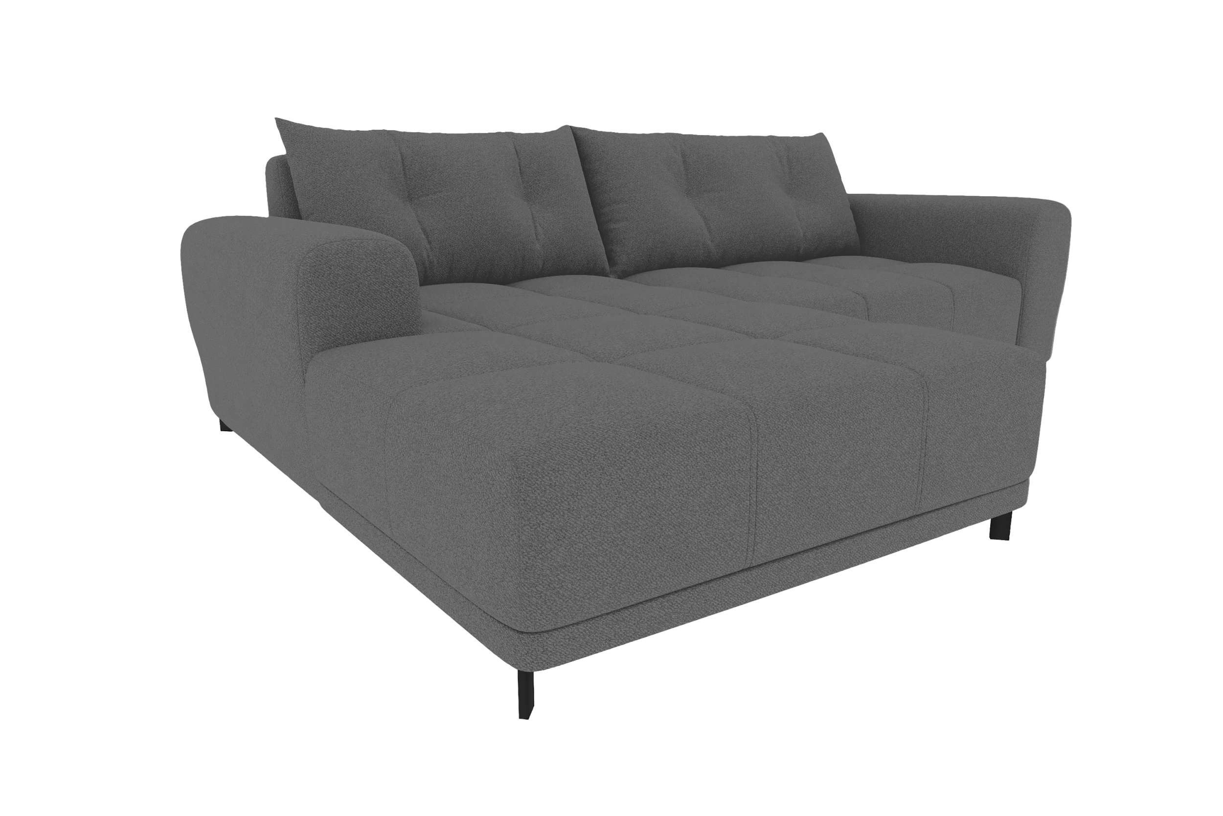 99rooms Ecksofa Massimo, Sofa L-Form, Eckcouch, mit Schlaffunktion,Rundumbezug, in Strukturstoff NEVE