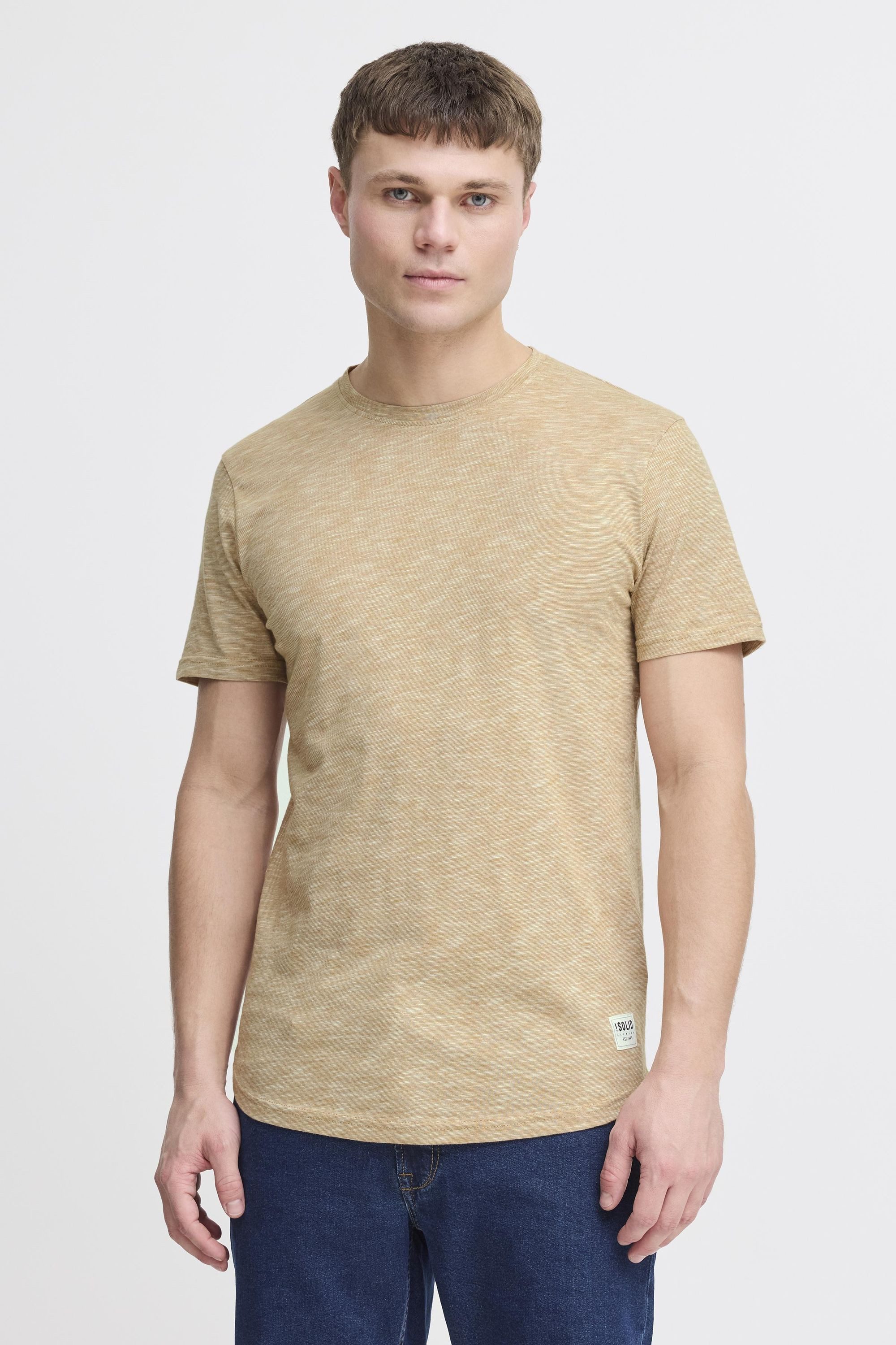 !Solid Rundhalsshirt SDFigos Kurzarmshirt mit Melierung