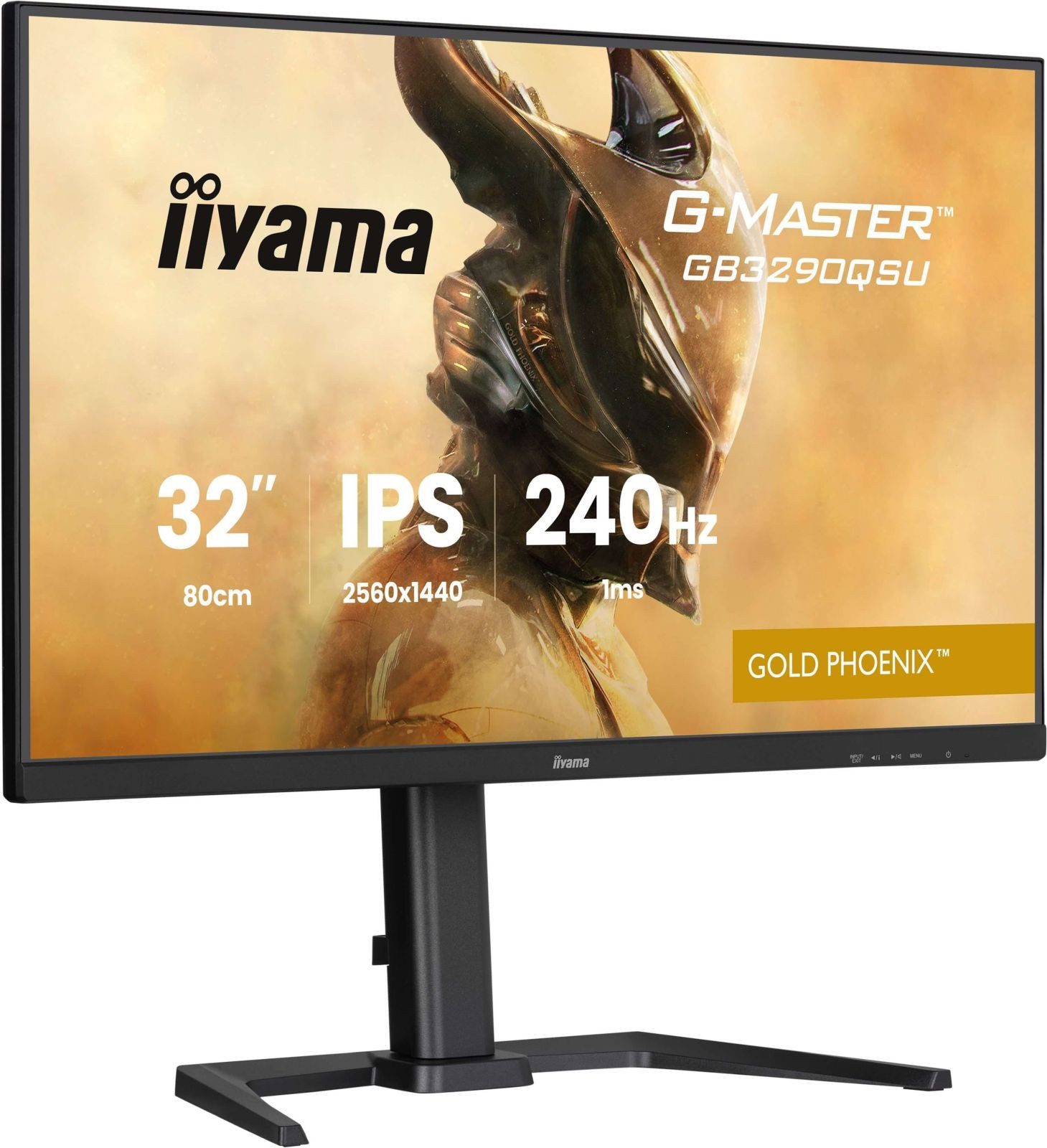 Iiyama TFT GB3290QSU 80cm IPS 32/2560x1440/2xHDMI/DP/4xUSB/höv TFT-Monitor (2560 x 1440 px, 2K Ultra HD, 240 Hz, IPS, Adaptive-Sync, Lautsprecher, FreeSync Premium, HDCP, Höhenverstellbar)