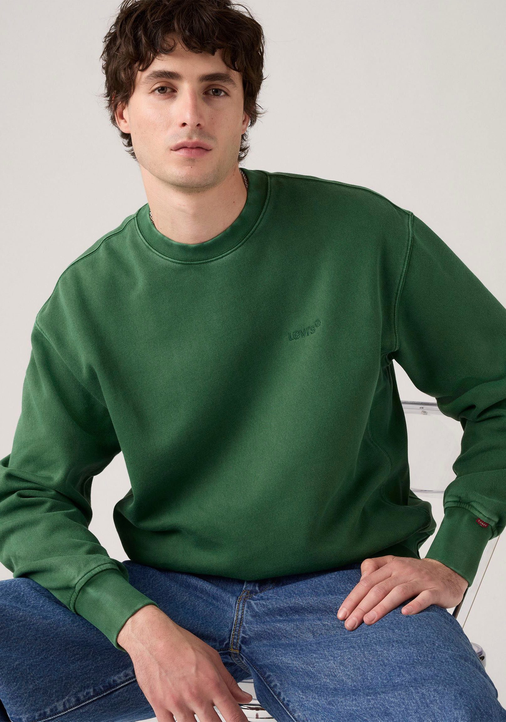 Levi's® Sweatshirt AUTHENTIC CREW mit Logostickerei