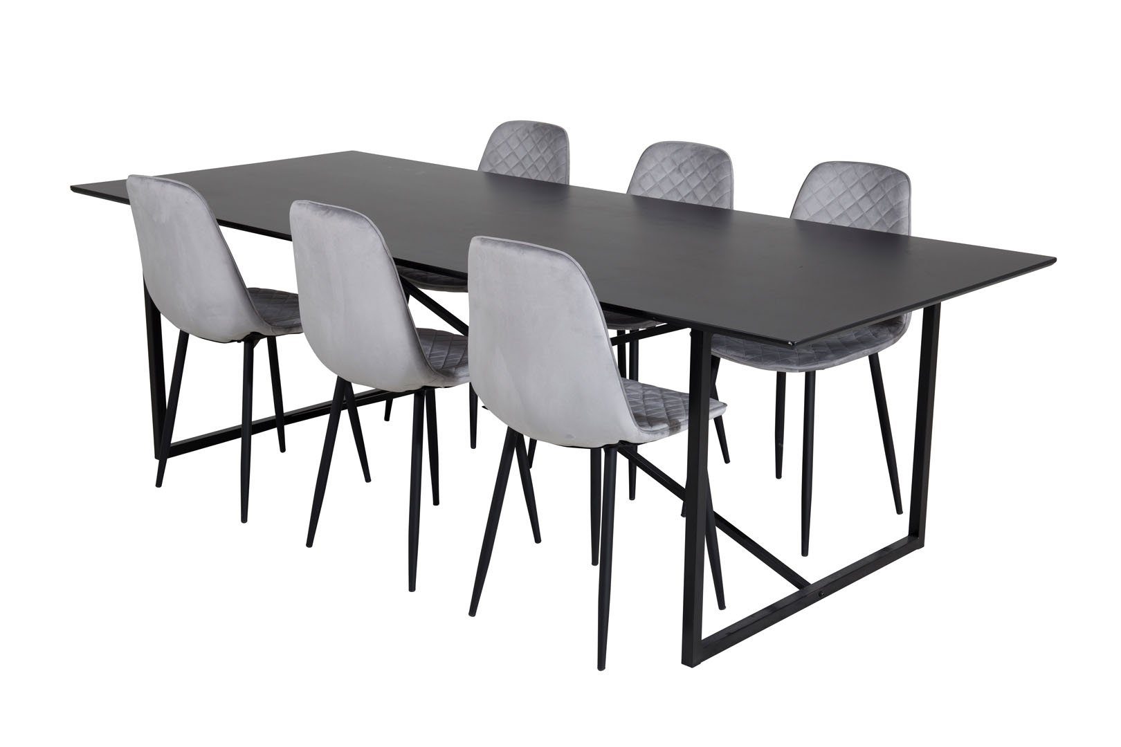 ebuy24 Essgruppe Palace 240x100BLBL Essgruppe Esstisch schwarz und, (7-tlg). Reduzierter Preis € 805,95. Unverbindliche Preisempfehlung € 1.341,95