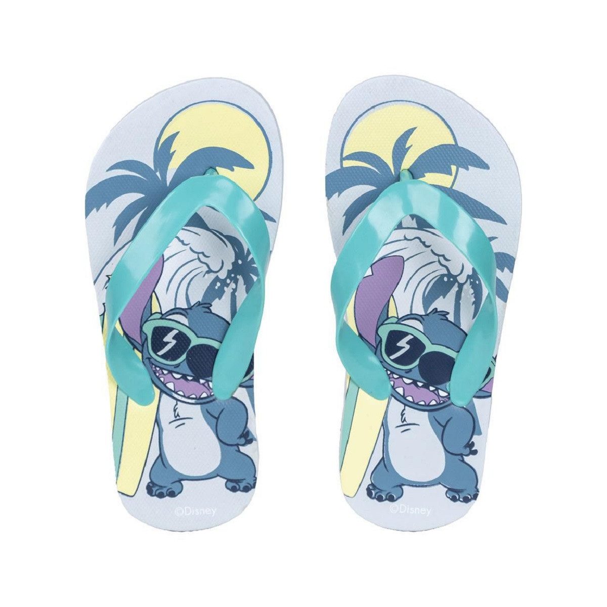 Lilo & Stitch Disney Lilo & Stitch Flip-Flops Bequeme Sandalen mit Palmen Design Slipper