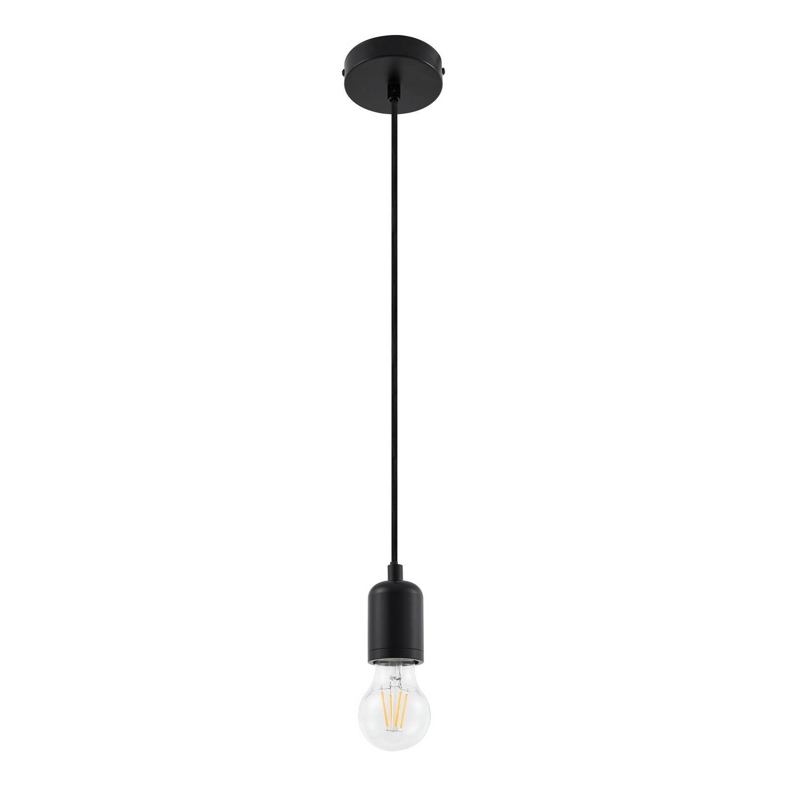 Lindby Hängeleuchte Hattie, Metall, Schwarz IP20, 1 x 15 W LED