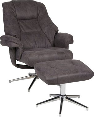 Duo Collection TV-Sessel Burnaby, mit Hocker und Relaxfunktion, 360 Grad drehbar