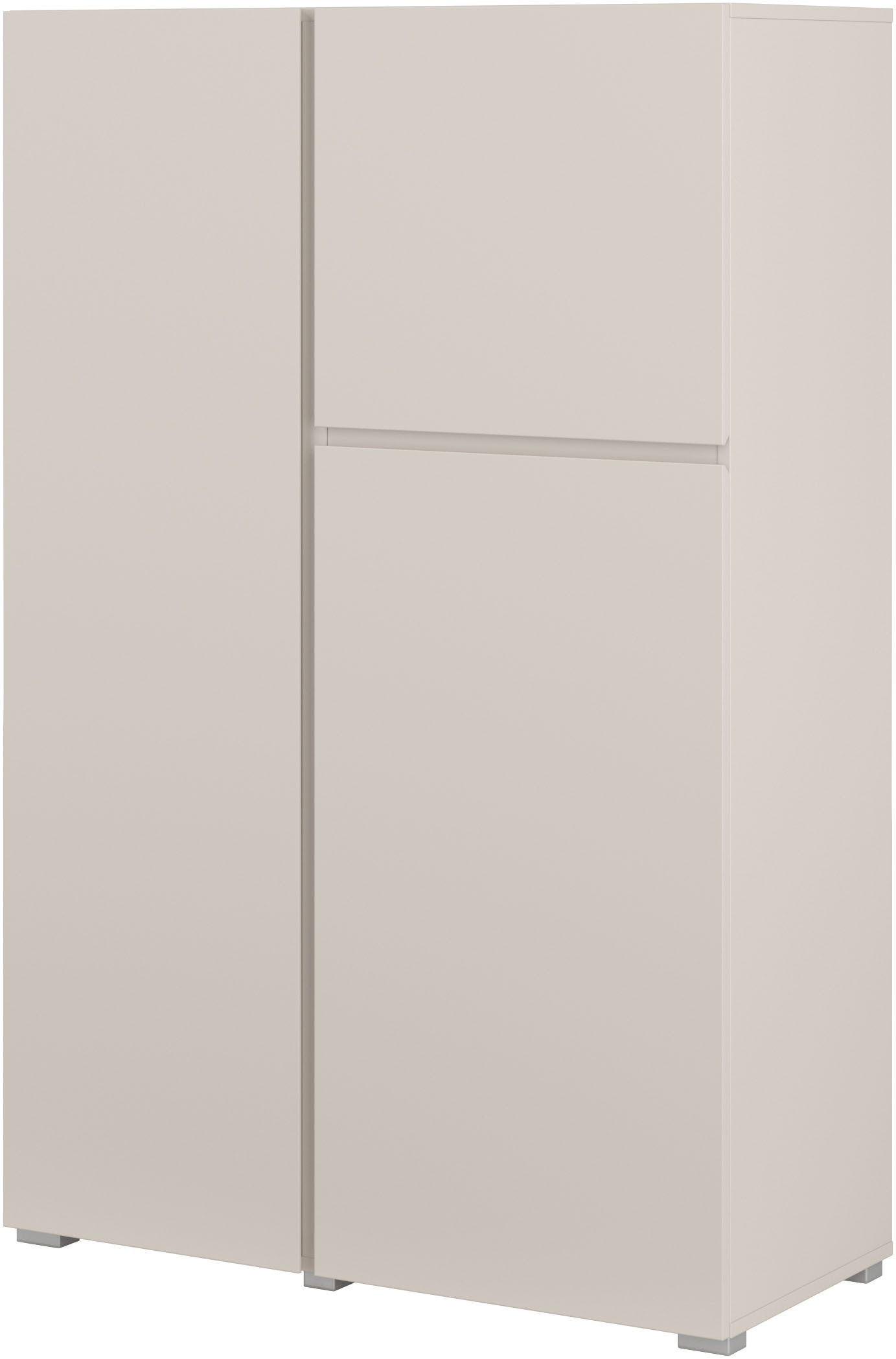 OTTO home Highboard Metric,Breite 92cm, moderne grifflose Hochkommode 3 Türen,Highboard, Hochschrank mit viel Stauraum, Einlegeböden verstellbar, Türkommode