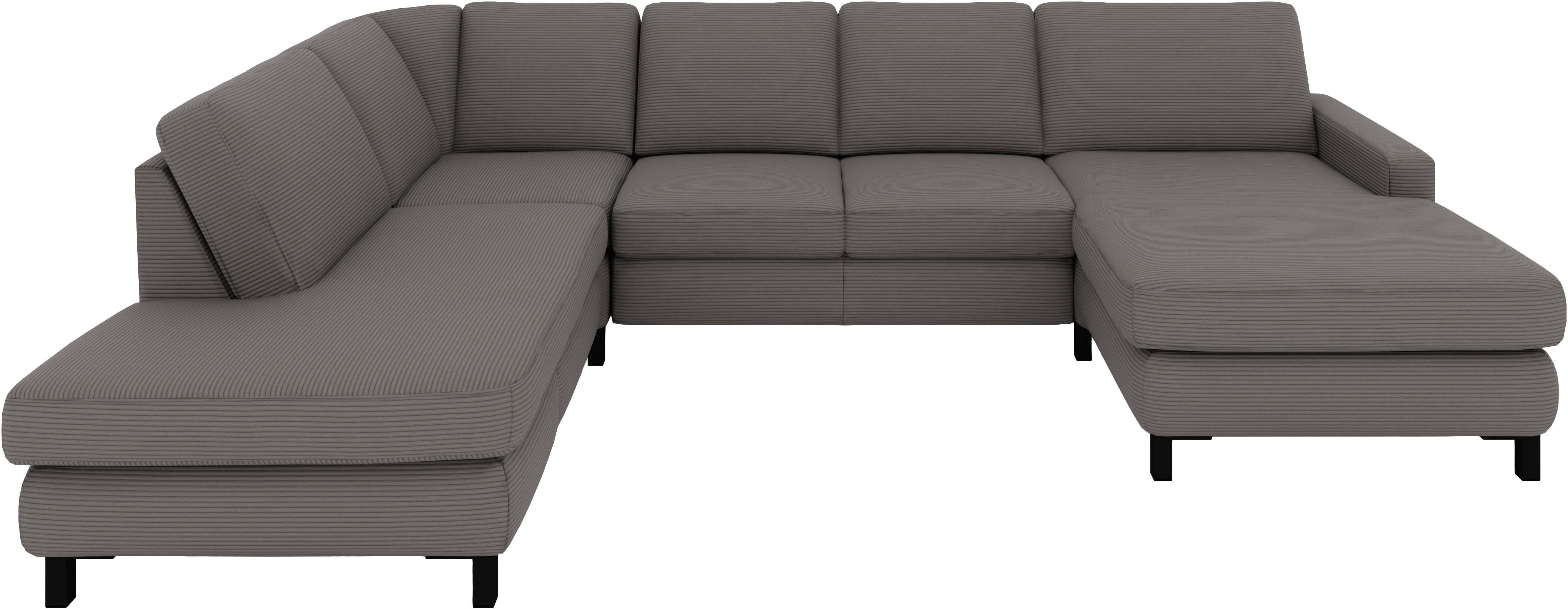 Musterring Ecksofa MR365, 3 Teile, Mit flacher 15 cm Armlehne, wahlweise Funktion/Material, 313 x 219 cm