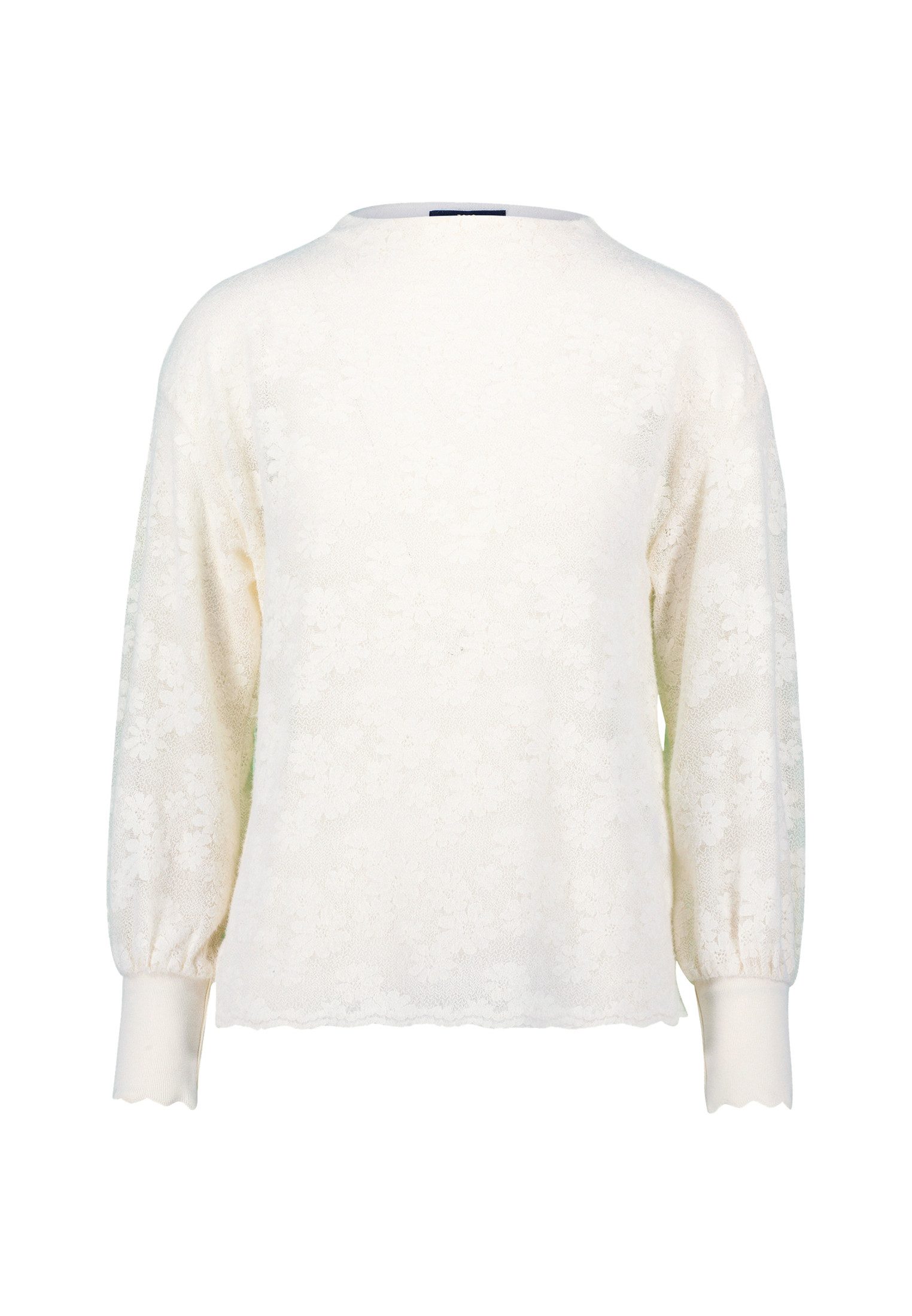 Zero Sweatshirt Damen Sweatshirt mit Blumenspitze günstig online kaufen
