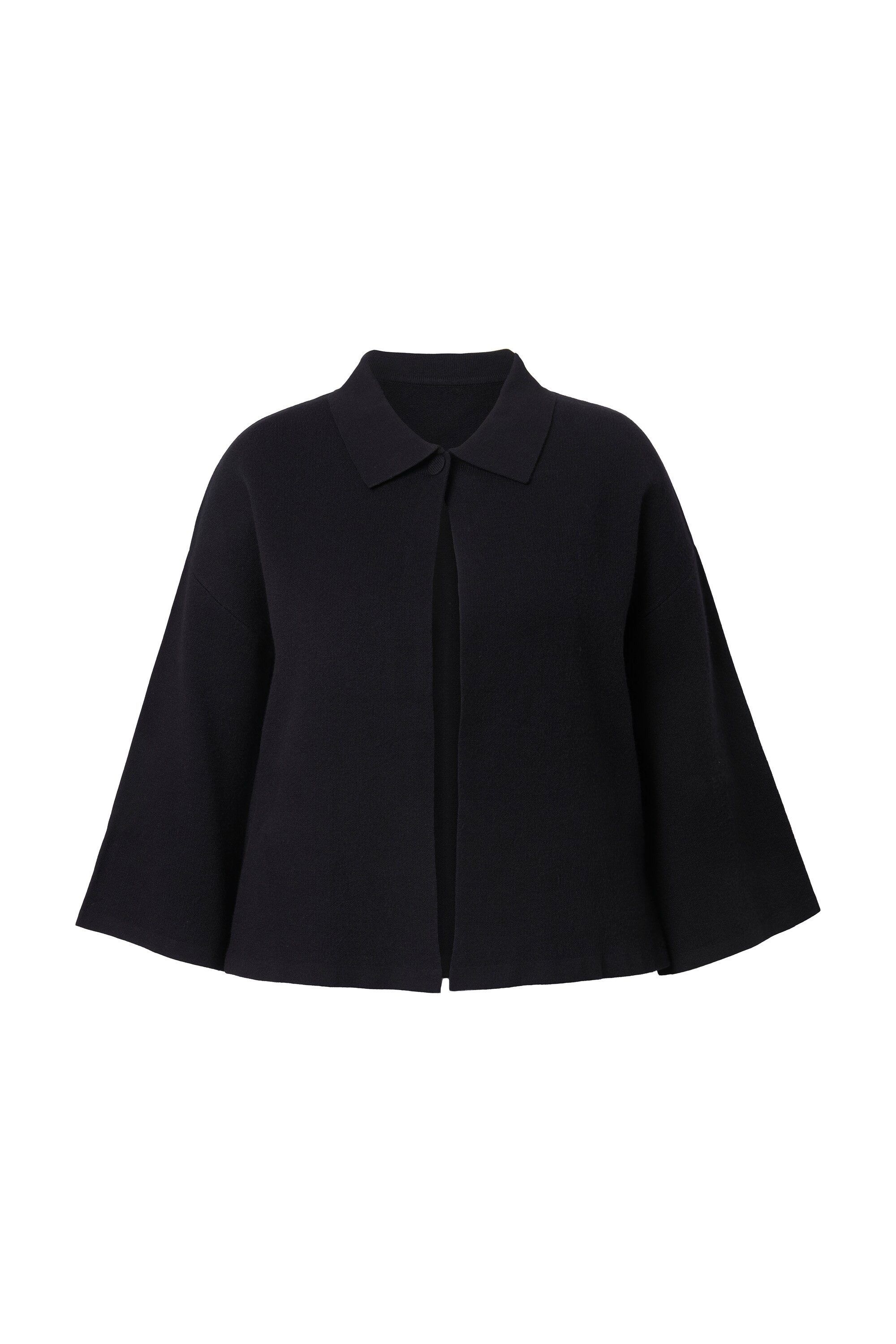 MIAMODA Strickjacke Strickjacke Cape-Form weite 3/4-Glockenärmel günstig online kaufen