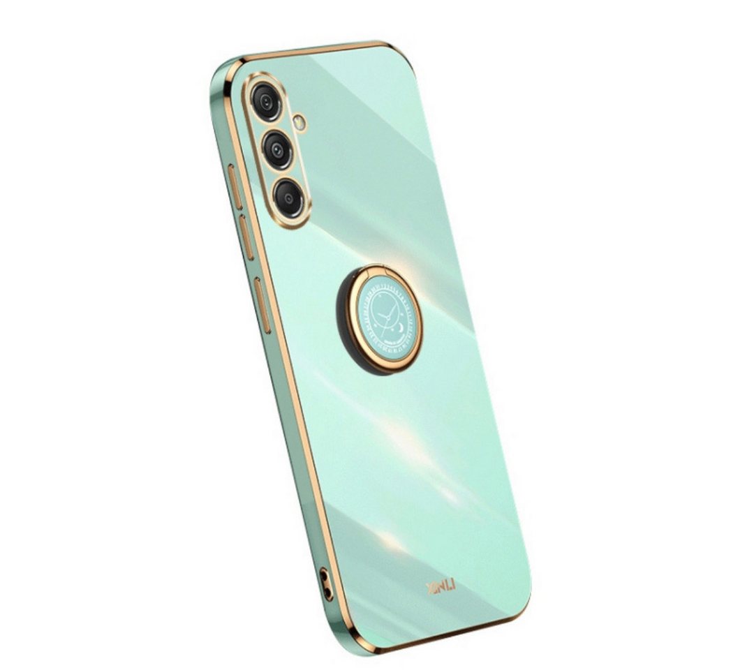SmartUP Smartphone-Hülle Hülle für Samsung Galaxy S23 FE 5G Schutzhülle Handyhülle Slim Case, Ringhalter, Standfunktion