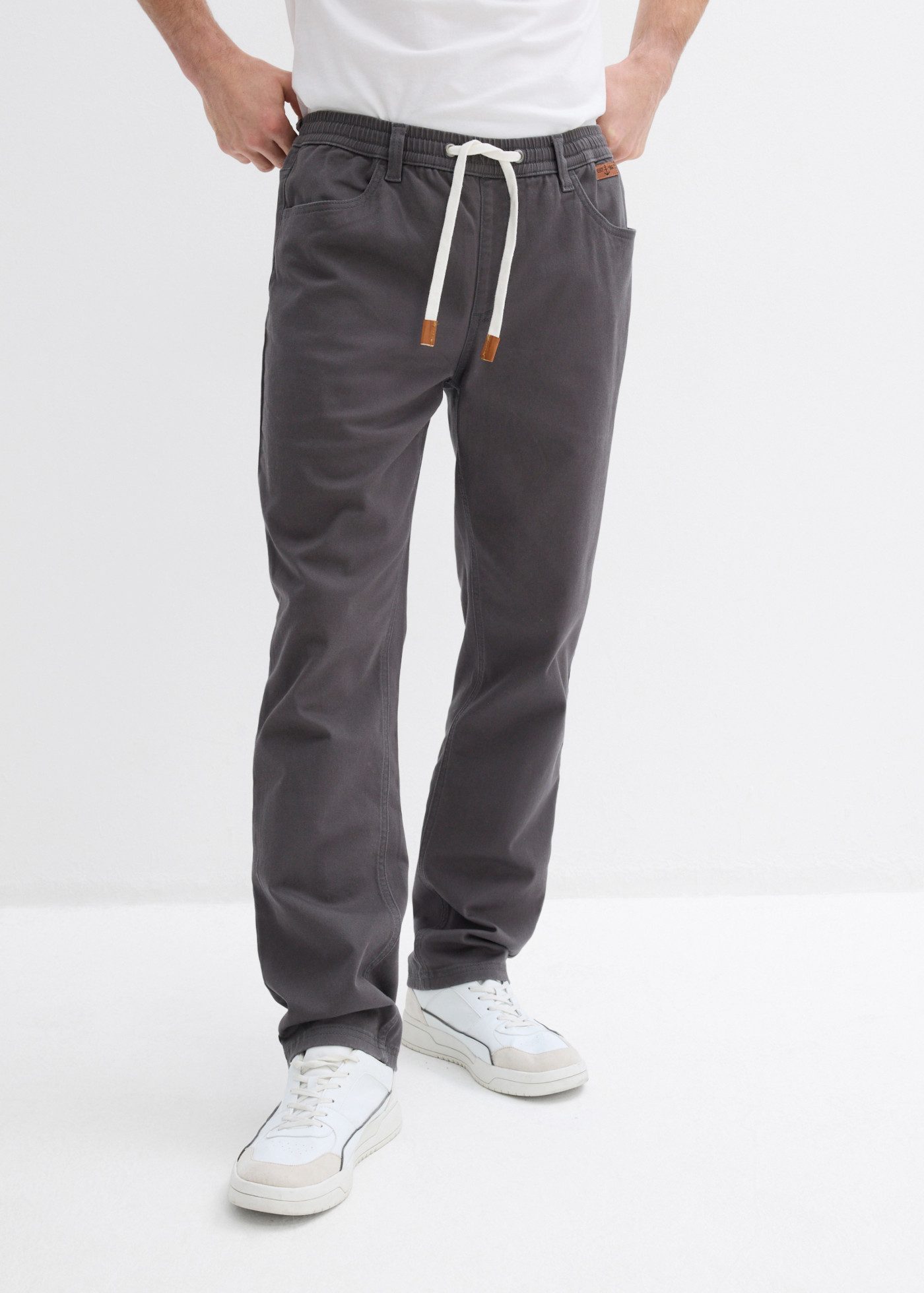 bonprix Schlupfhose in Stretch-Qualität, mit elastischem Bund, Regular Fit, im Casual-Stil