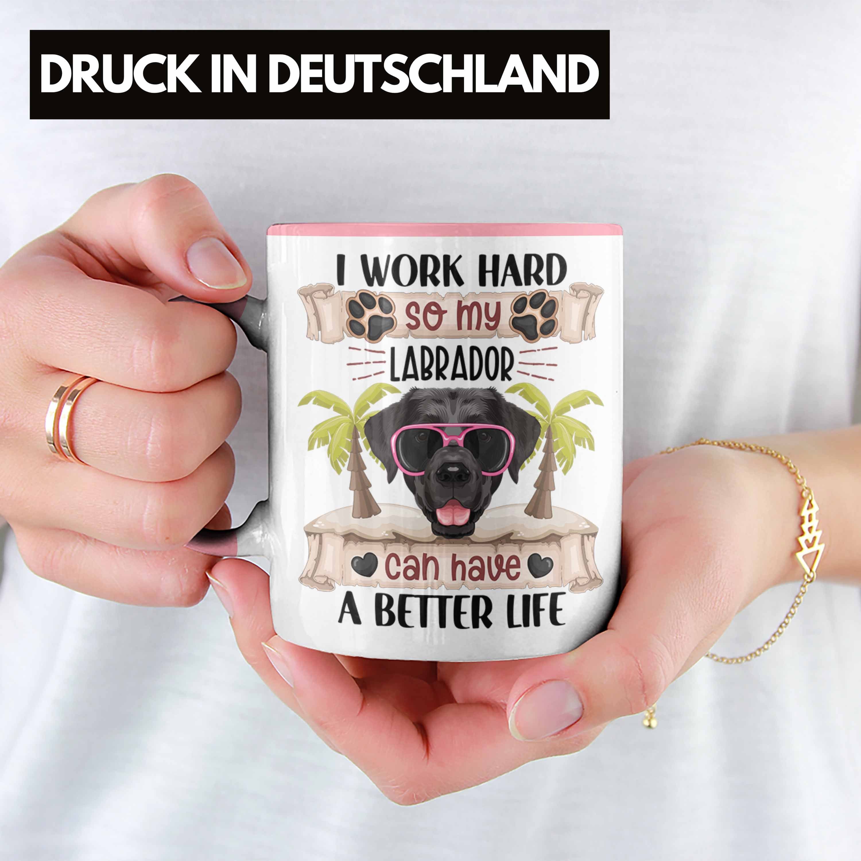 Rosa I H Besitzer Lustiger Trendation Labrador Tasse Tasse Work Geschenkidee Spruch Geschenk