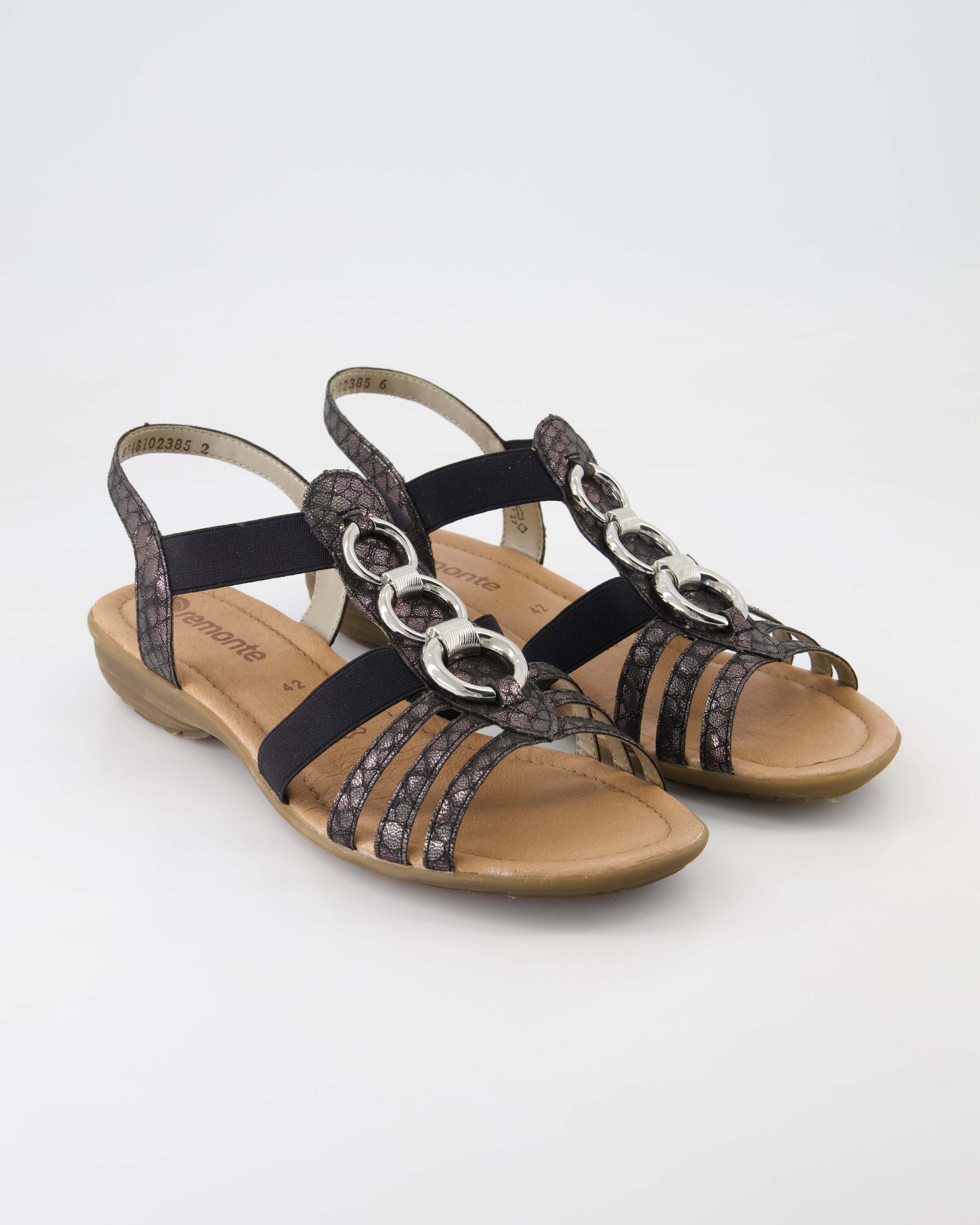 Remonte R3605-02 Sandale Obermaterial: Leder und Textil