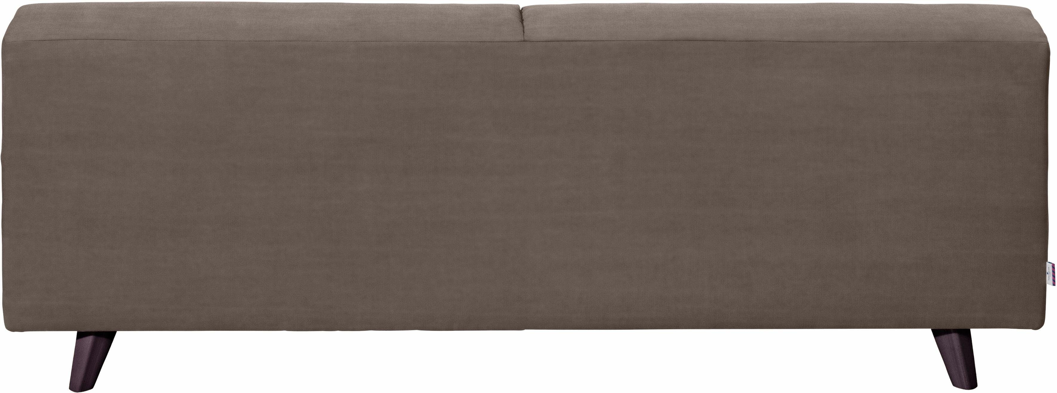 NORDIC Füße im Retrolook, TOM TAILOR wengefarben HOME 2,5-Sitzer PURE,