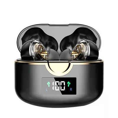 IBETTER Kopfhörer-Bluetooth,True-Wireless Rauschunterdrückungsfunktion In-Ear-Kopfhörer (Voice Assistant, LED-Anzeige, 40 Stunden Spielzeit, Ladeetui mit LED Anzeige, Stereo-Ohrhörer, Bluetooth 5.3 Noise Cancelling, Immersives HIFI-Stereo, Aktive Rauschunterdrückung(ANC)