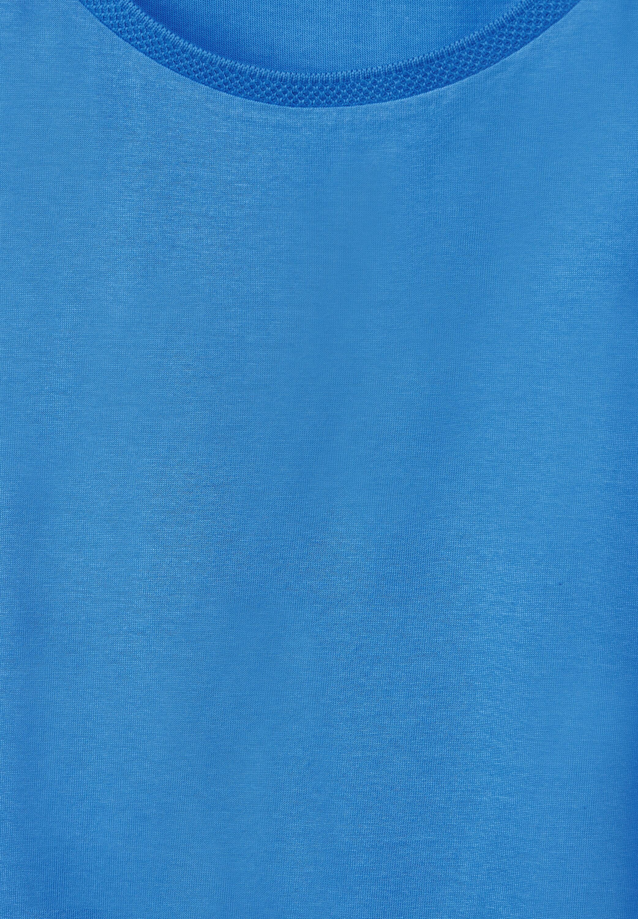 blue Unifarbe bay in STREET ONE T-Shirt