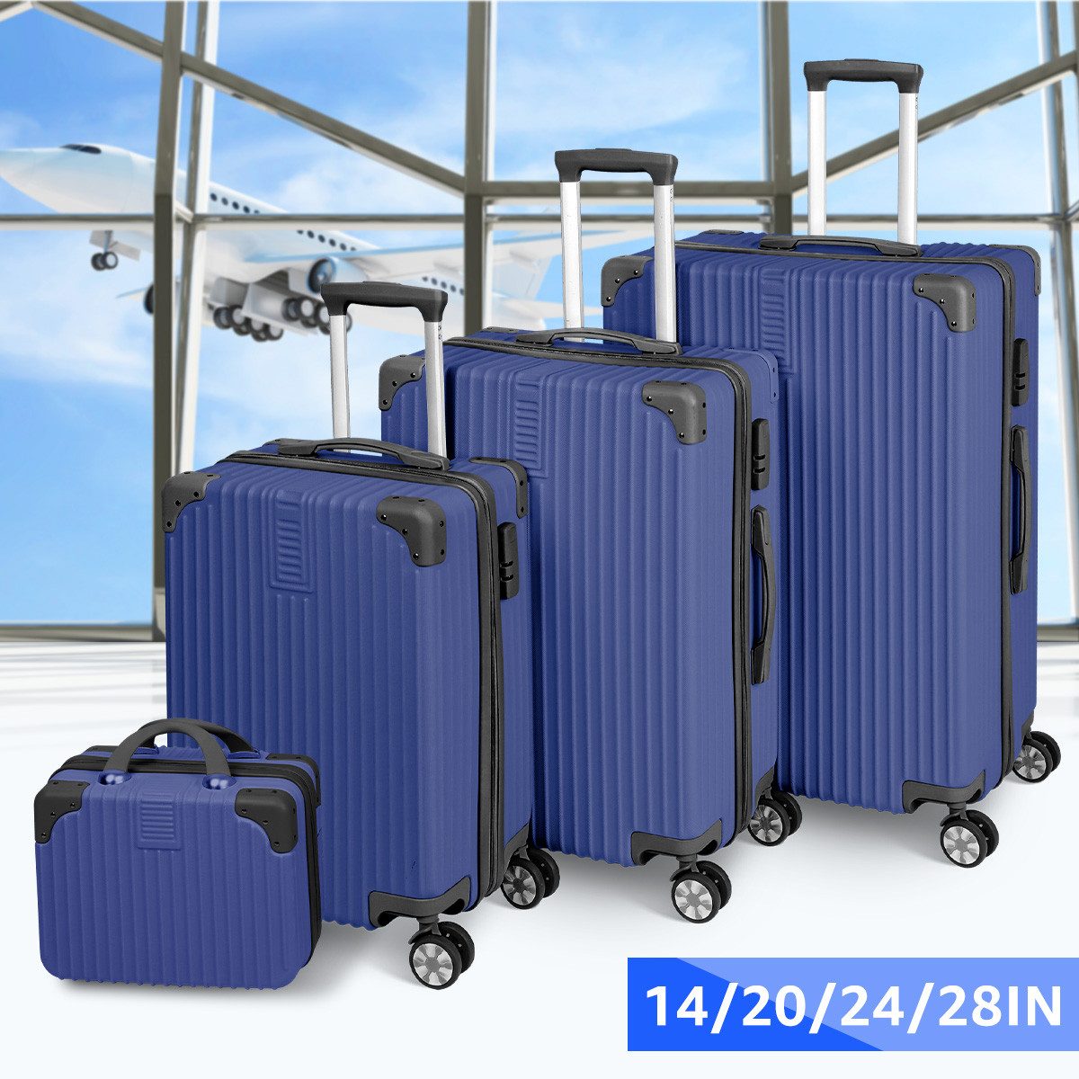 NULSTA Trolleyset Kofferset, 4 Rollen, (4 günstig online kaufen