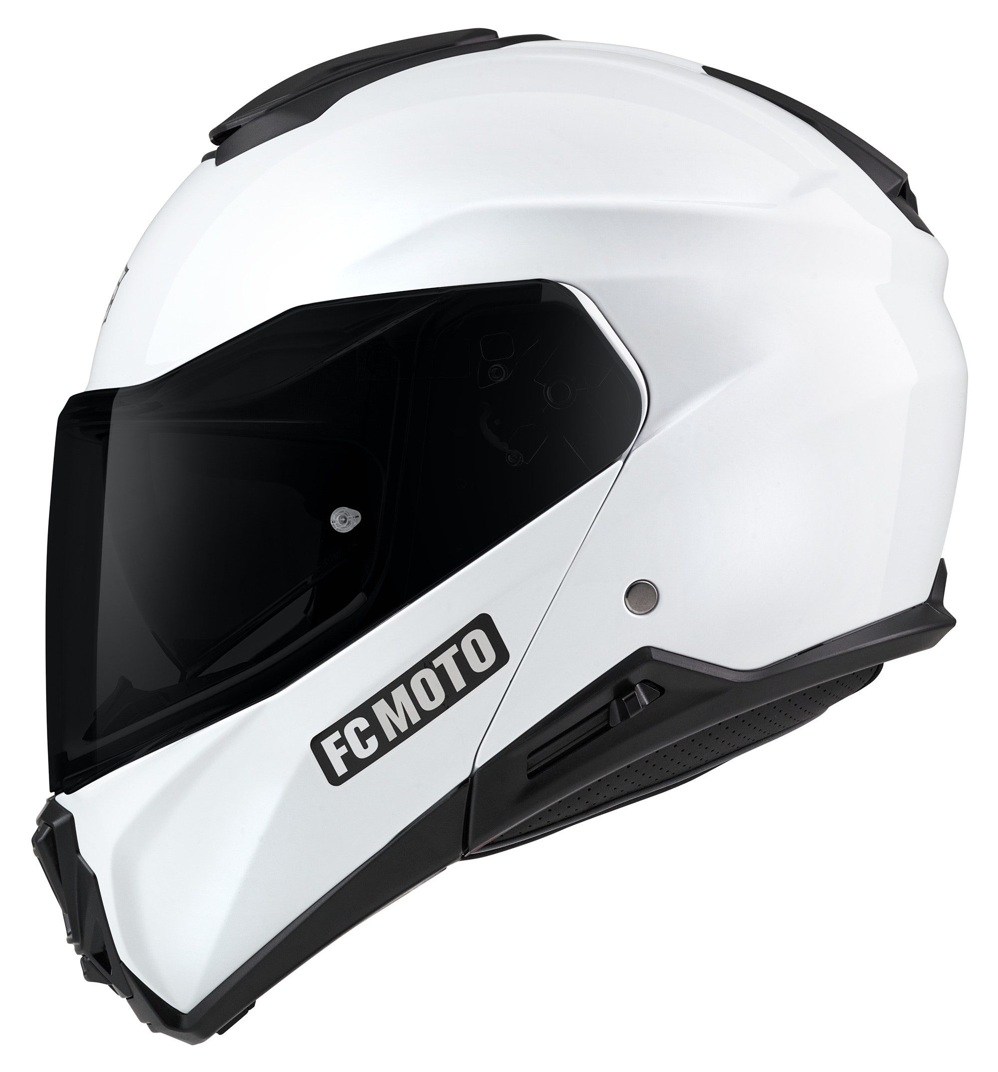 FC-Moto Motorradhelm G-362S Klapphelm, vorbereitet für Pinlockscheibe,herausnehmbares Innenfutter,integr