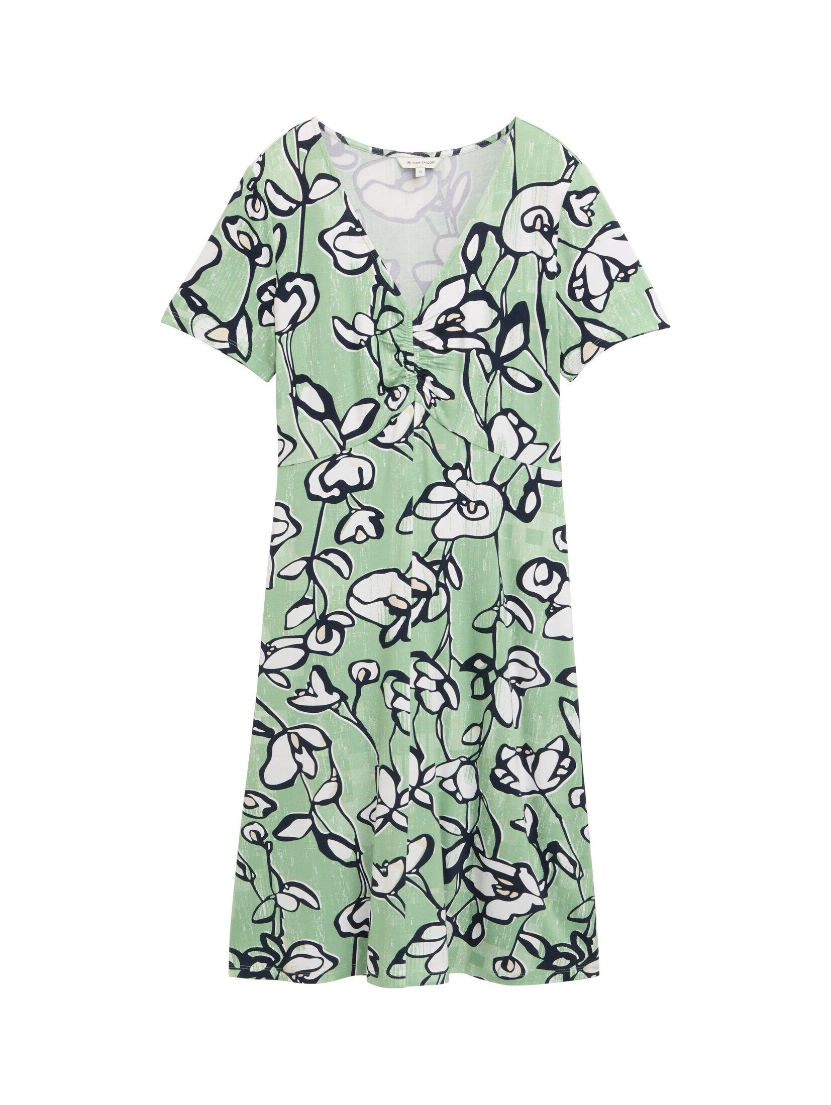 TOM TAILOR Sommerkleid Kleid mit Raffungen günstig online kaufen