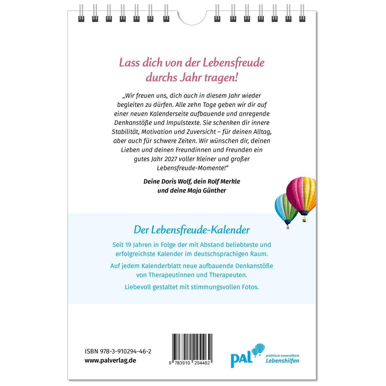 Wandkalender Der Lebensfreude-Kalender 2027 – Bild 2 von 5