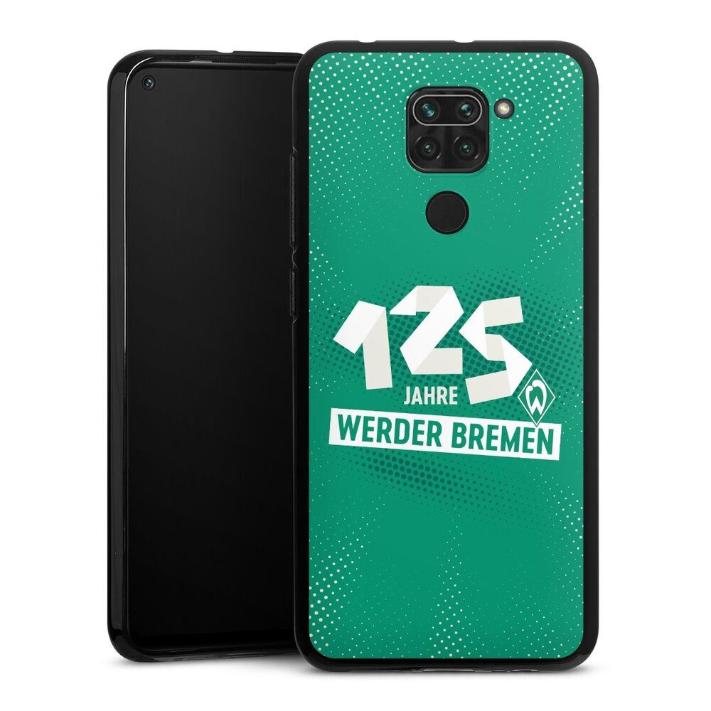 DeinDesign Handyhülle 125 Jahre Werder Bremen Offizielles Lizenzprodukt, Xiaomi Redmi Note 9 Silikon Hülle Bumper Case Handy Schutzhülle