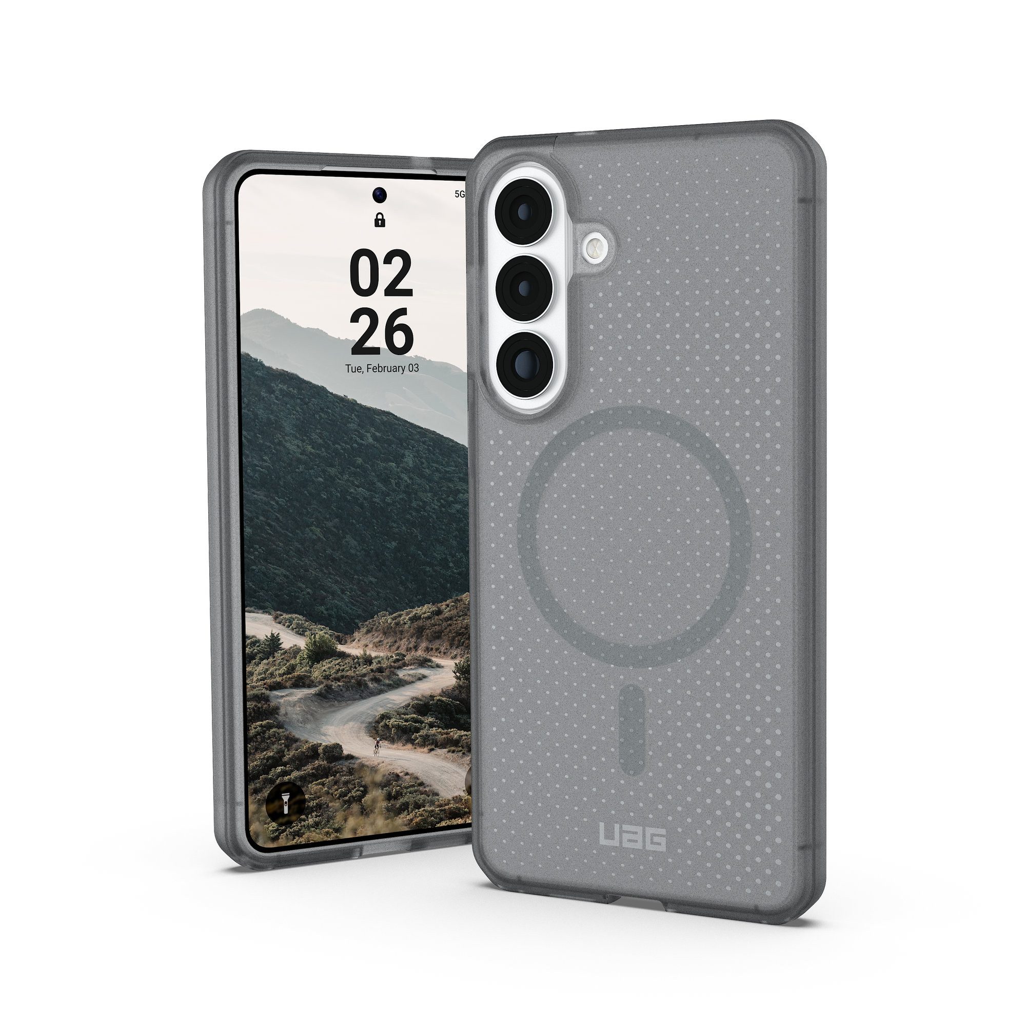 Urban Armor Gear Smartphone-Hülle Dot MagSafe Case - Samsung Galaxy S26 Plus Hülle, (4,6 Meter Fallschutz, Wireless-Charging kompatibel)