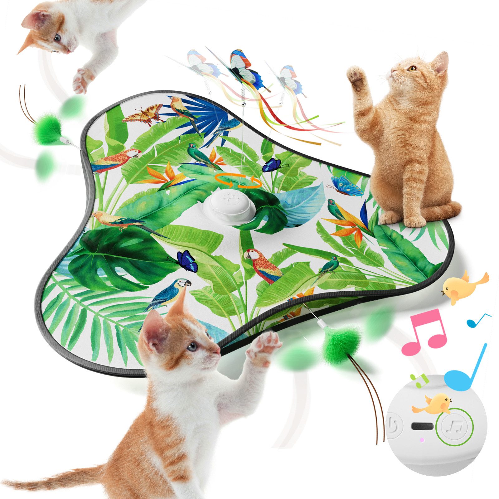 marmortrend Sehnsucht nach Einzigartigkeit Tier-Intelligenzspielzeug Automatisches Katzenspielzeug Selbstbeschäftigung Mäusefangspiel, Elektrisches Tierspielzeug mit 1800 Akku,Automatisches Standby und Starten Interaktives katze spielzeug mit Feder,Mausgeräusche, Schmetterlin von marmortrend Sehnsucht nach Einzigartigkeit