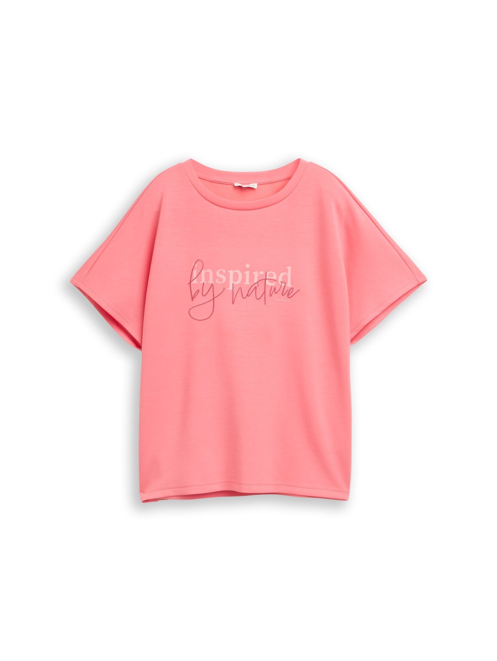 TOM TAILOR T-Shirt T-Shirt (im Einserpack) Loose Fit Scuba T-Shirt mit Print