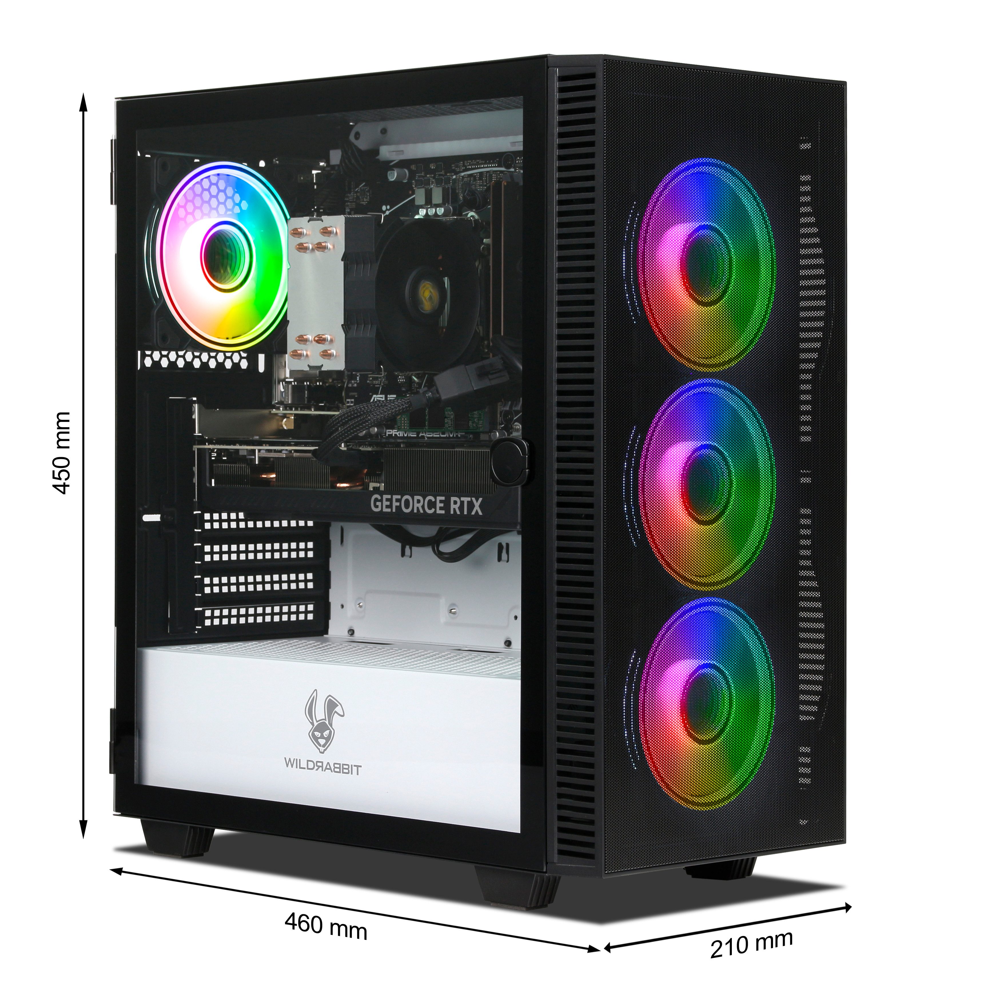 ANKERMANN-PC Ryzen Gaming Bundle PC-Set (AMD Ryzen 7 8700F, GeForce RTX 5070, 32 GB RAM, 1000 GB SSD, Luftkühlung)