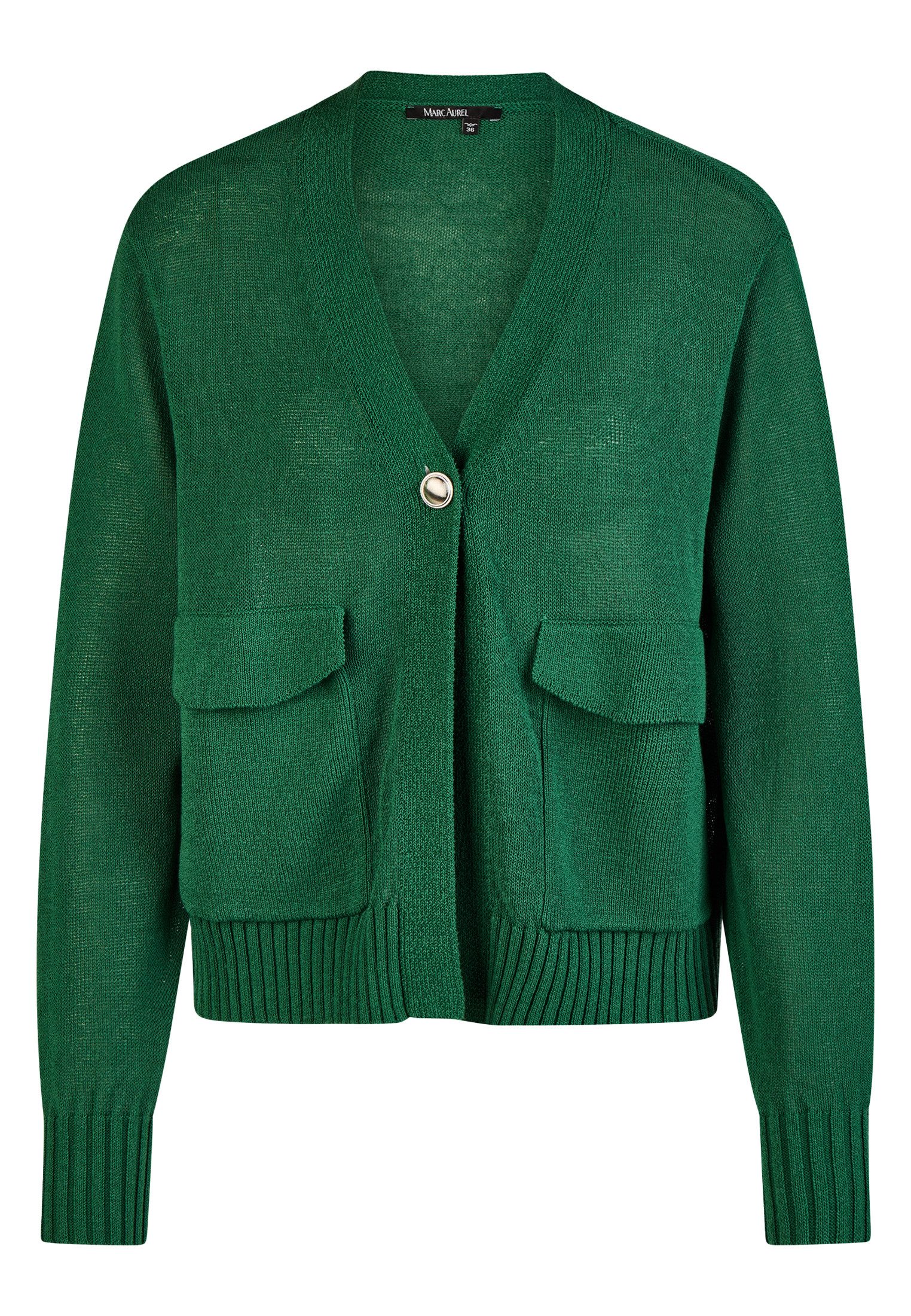 MARC AUREL Strickjacke mit aufgesetzten Taschen