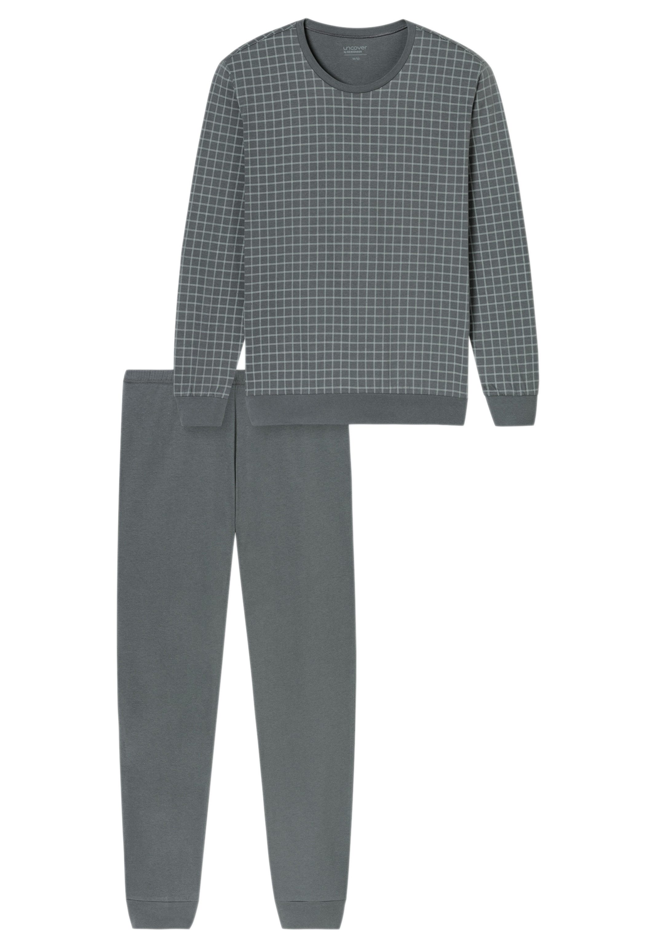 uncover by SCHIESSER Pyjama Basic (1 tlg) Schlafanzug - Baumwolle - Atmungs günstig online kaufen