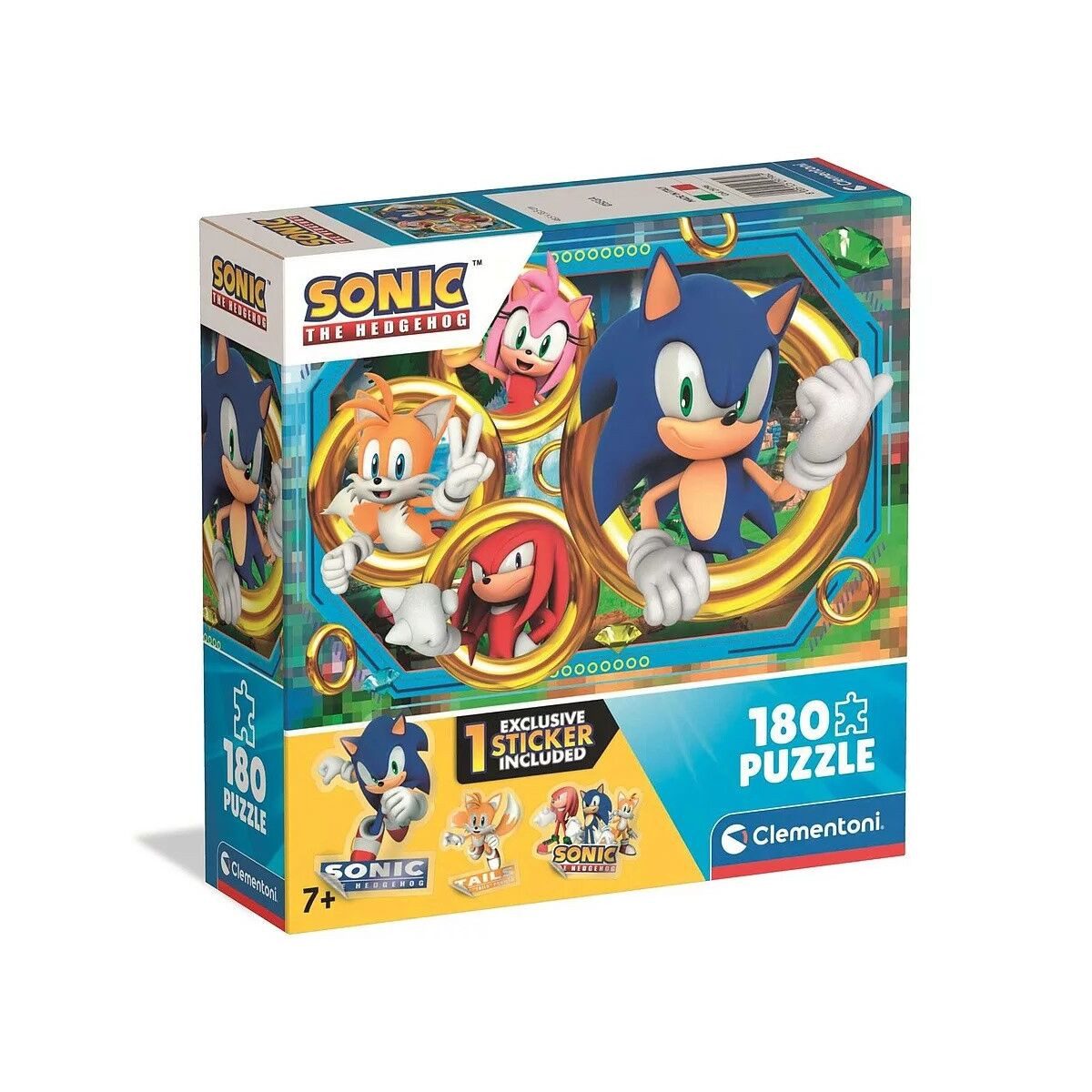 Clementoni® Lernspielzeug Sonic the Hedgehog 180-teiliges Clementoni-Puzzle