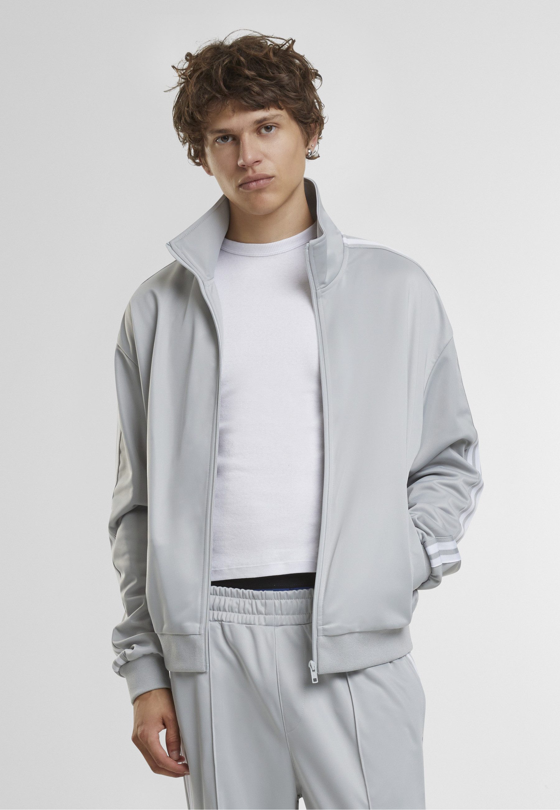 URBAN CLASSICS Langmantel Urban Classics Retro Tricot Track Jacket